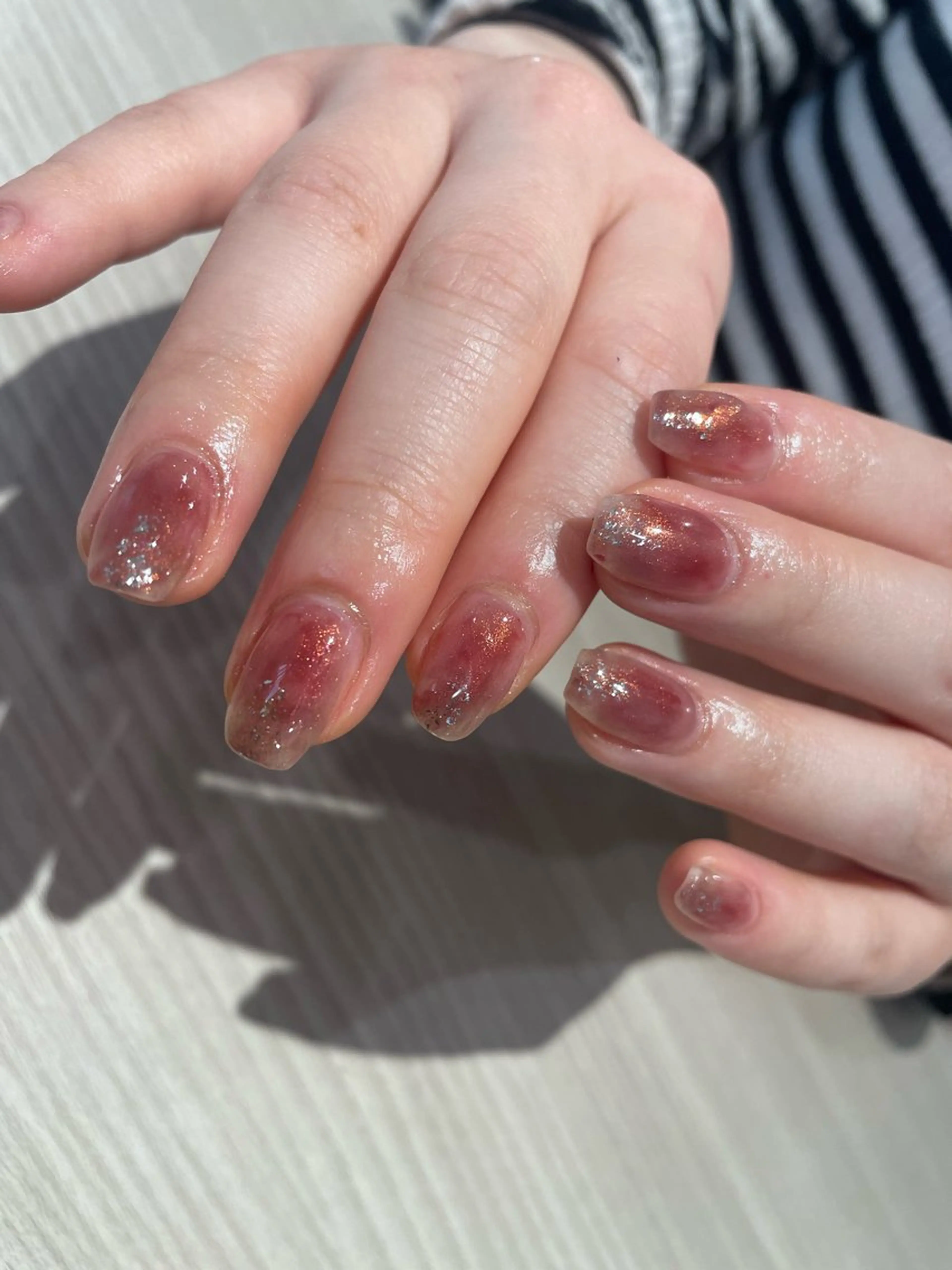 ネイル マグネットネイル ニュアンスネイル ワンカラーネイル パステルネイル スカルプネイル mallee nailのネイルデザイン