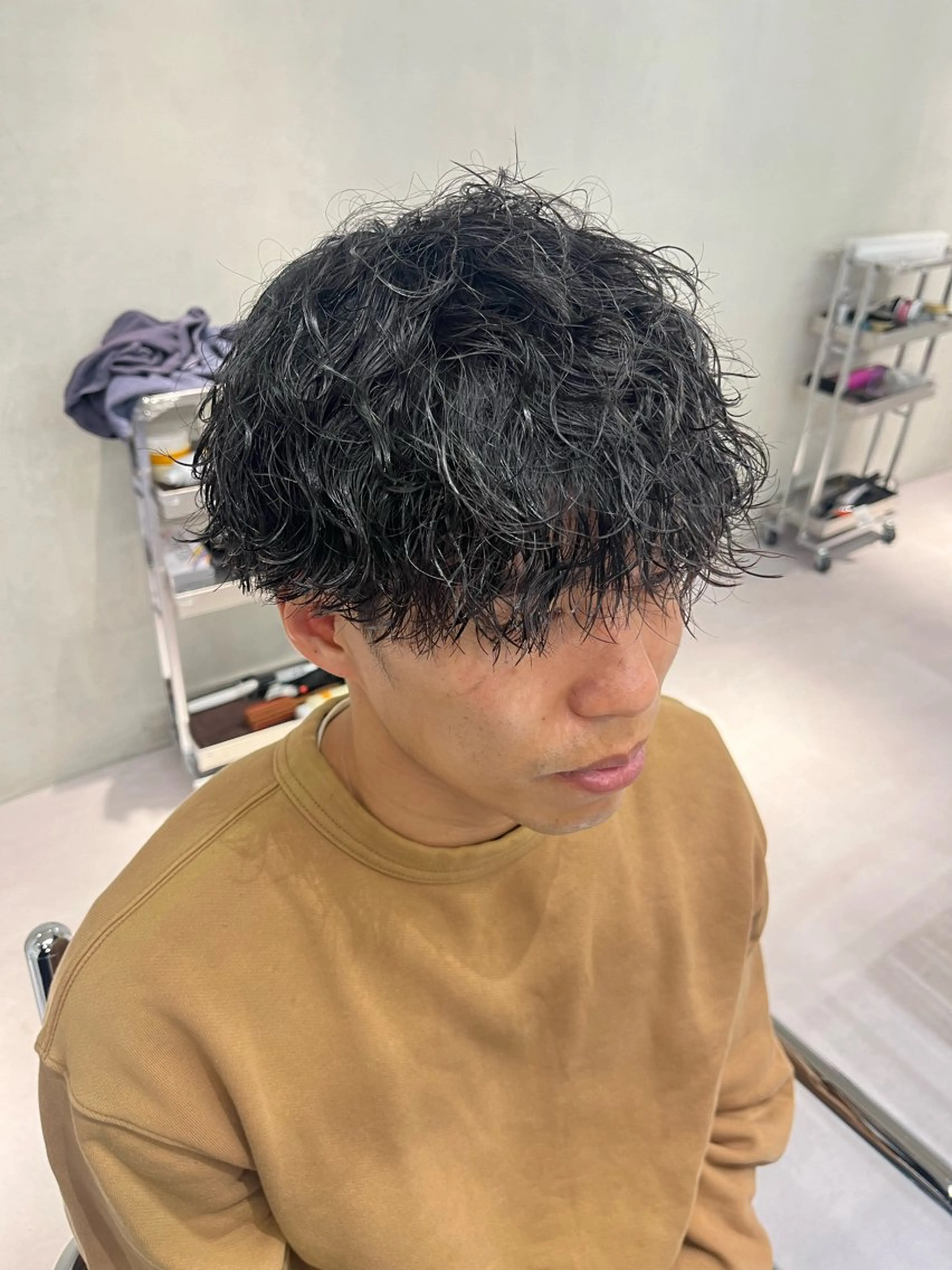 ショート パーマ メンズ soen所属・⚡メンズパーマフ ェードカットTomyのヘアスタイル