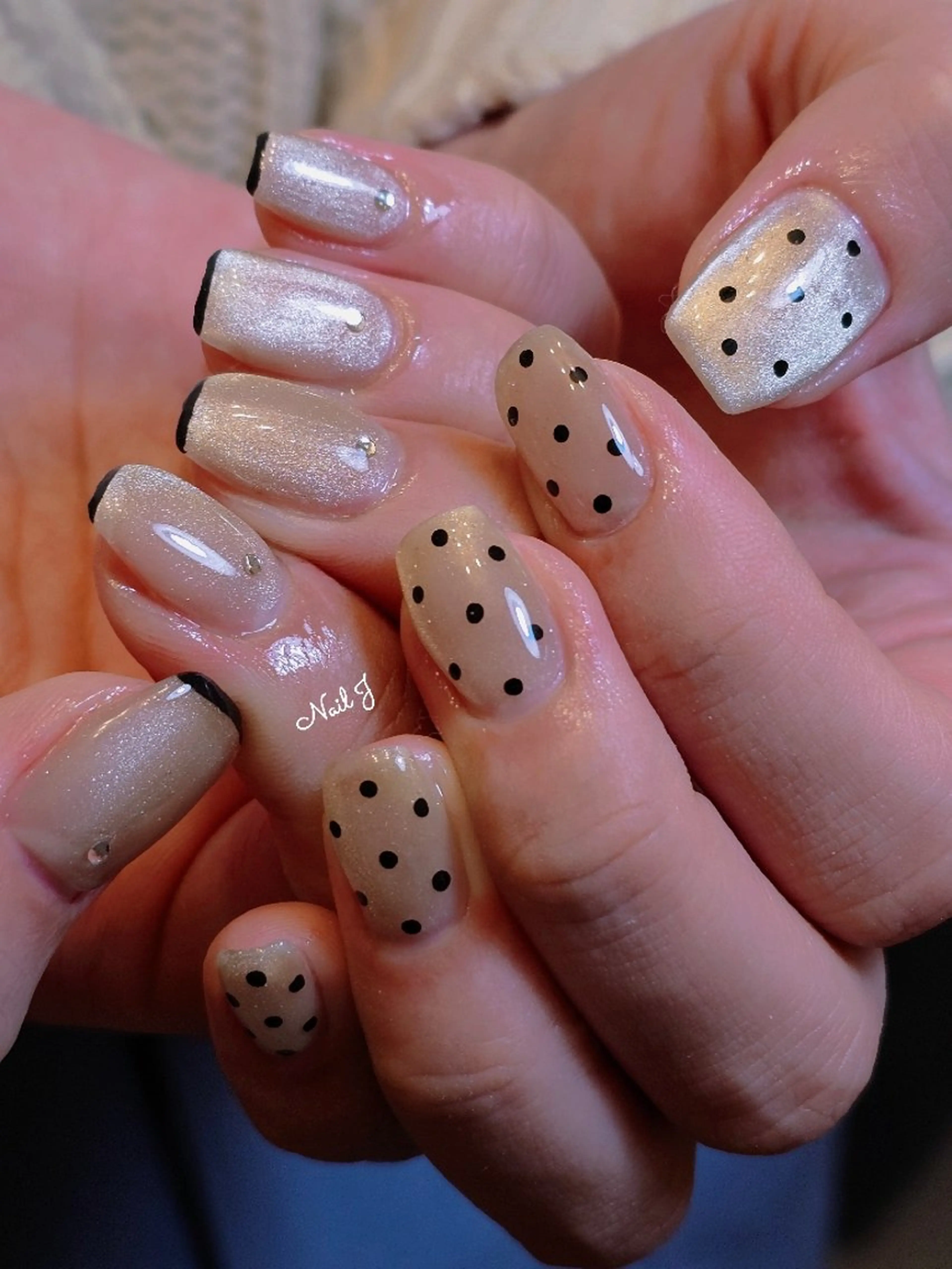 ネイル 韓国ネイル 冬ネイル ハンドネイル Nail Jのネイルデザイン