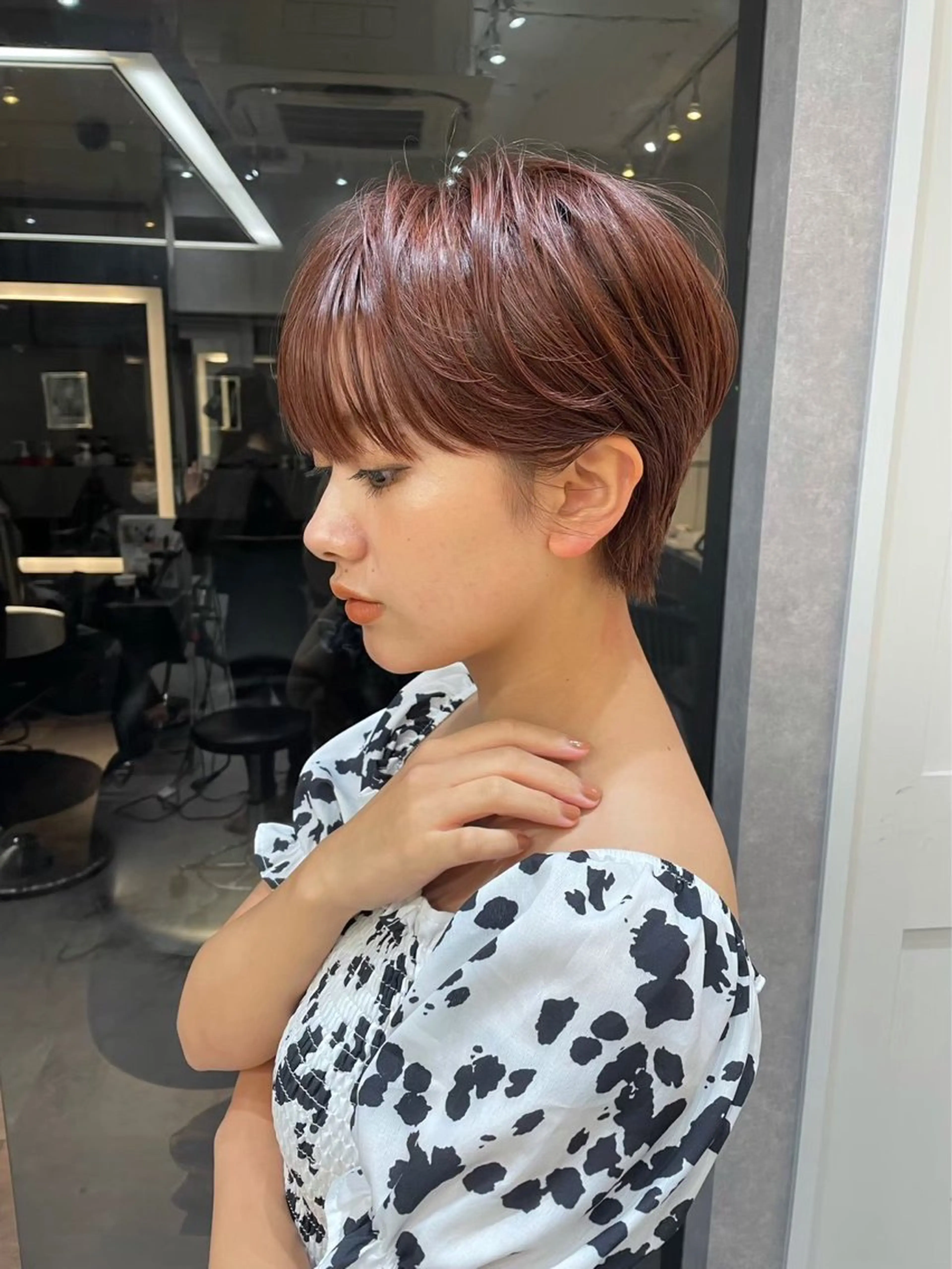ショート カラー 池袋/似合わせ/縮毛 髪質改善【ugen】のヘアスタイル