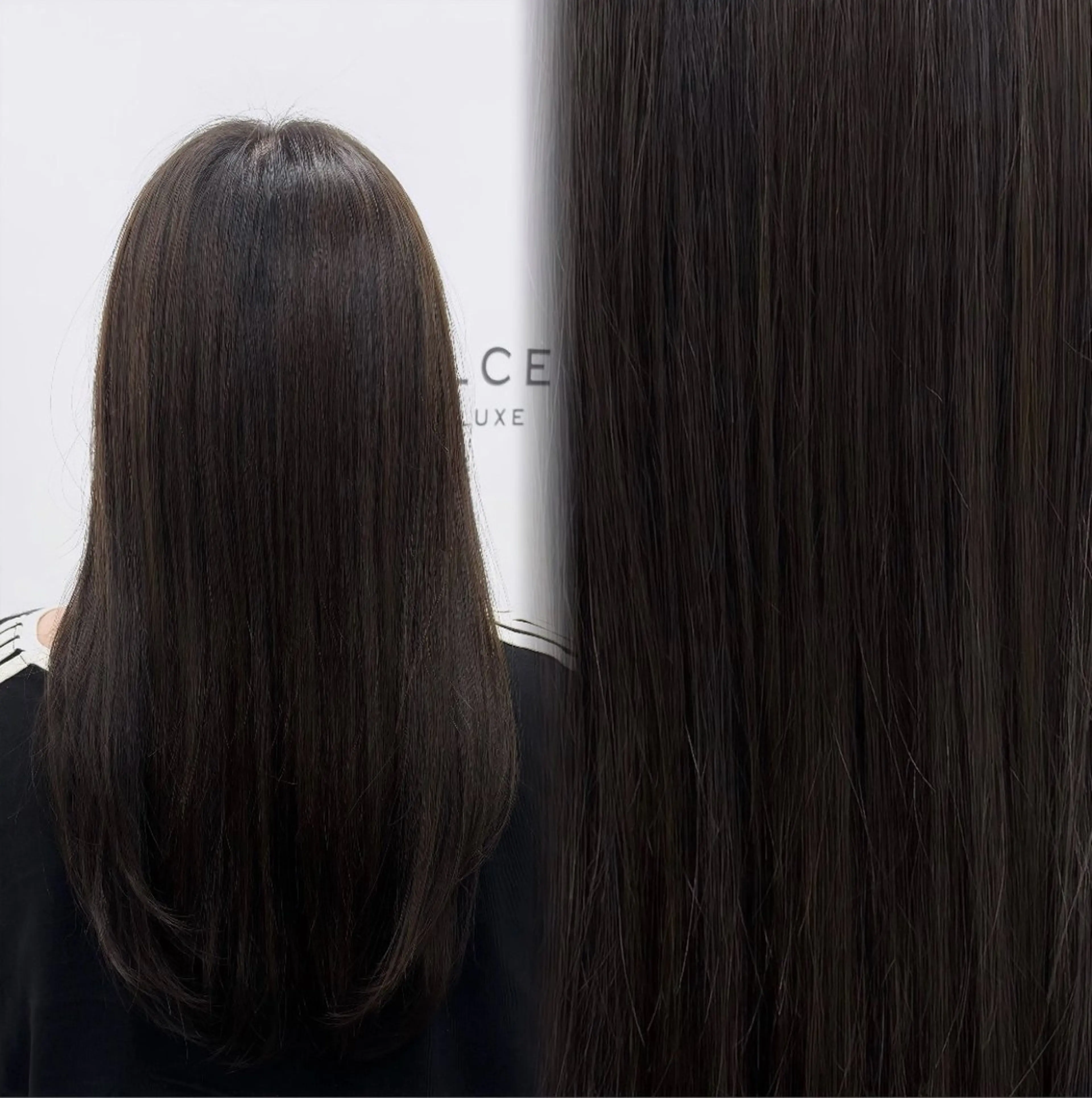 ロング カラー ベージュカラー オリーブベージュ ヘアカラー 艶髪/韓国ヘア/ 透明感カラー/ トワのヘアスタイル