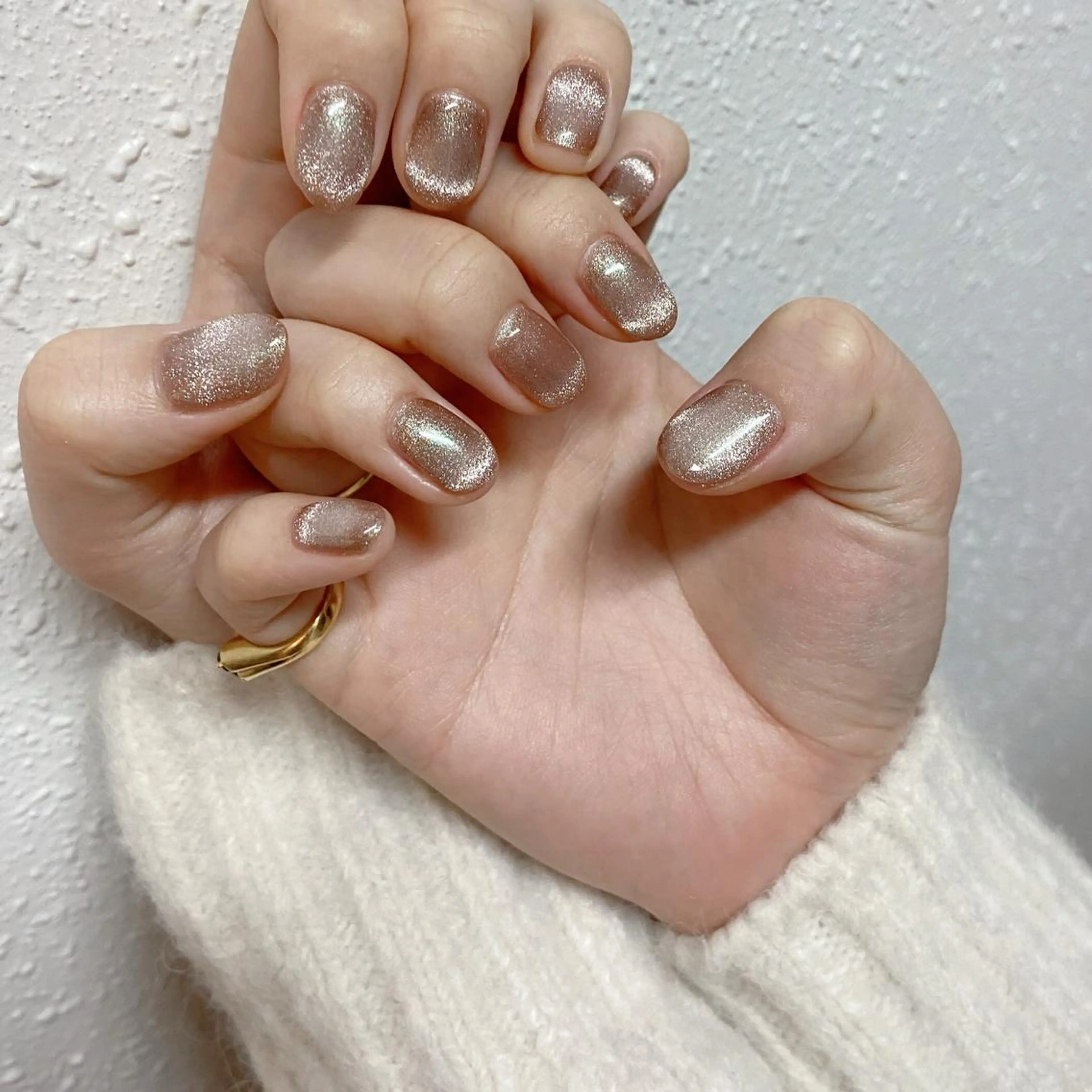 ネイル ブラウン マグネットネイル 402❤︎ Hikariのネイルデザイン