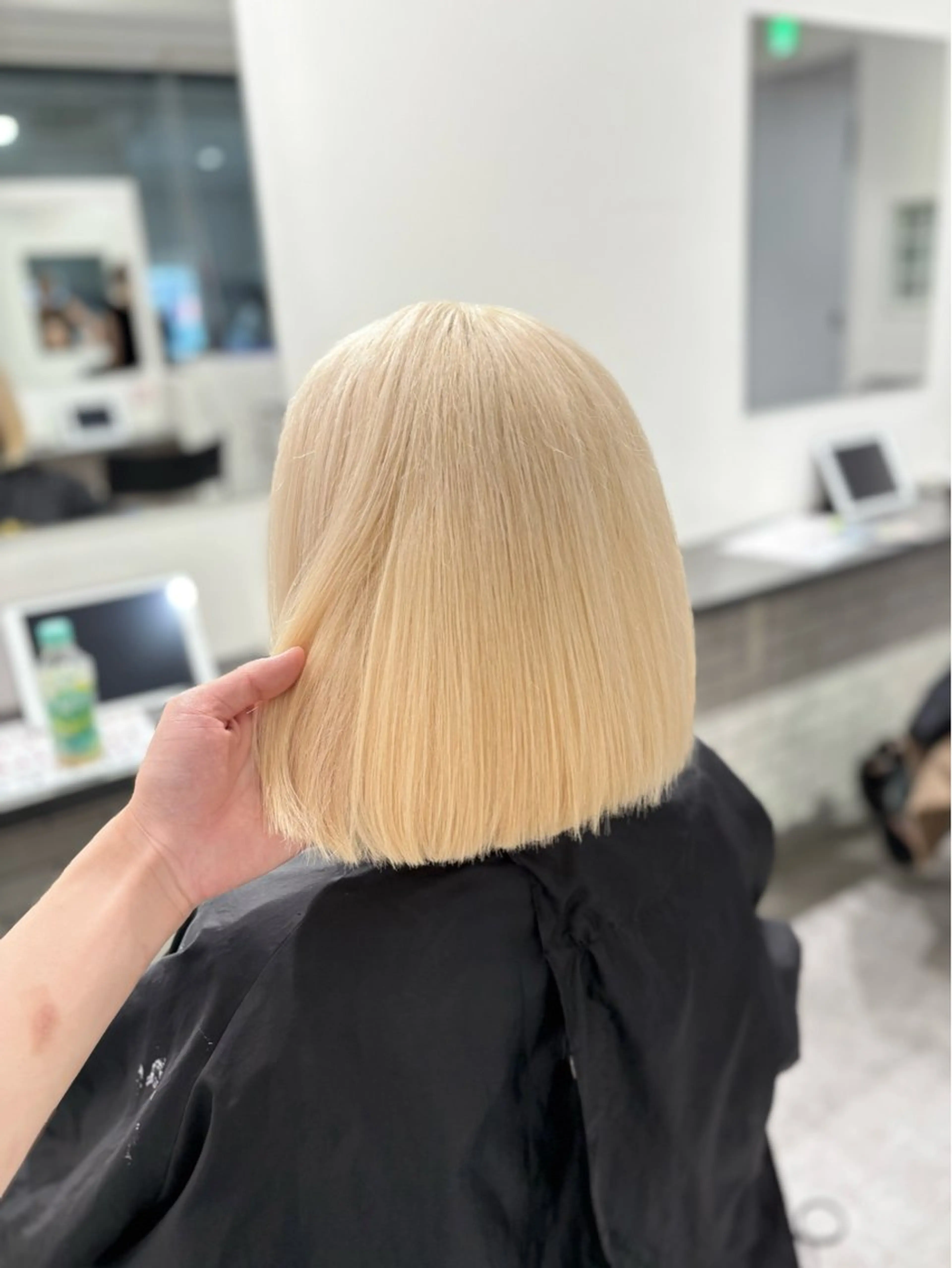 ミディアム カラー ヘアカラー トリートメント GaKu/ハイトーン /ブリーチ/ブロンドのヘアスタイル