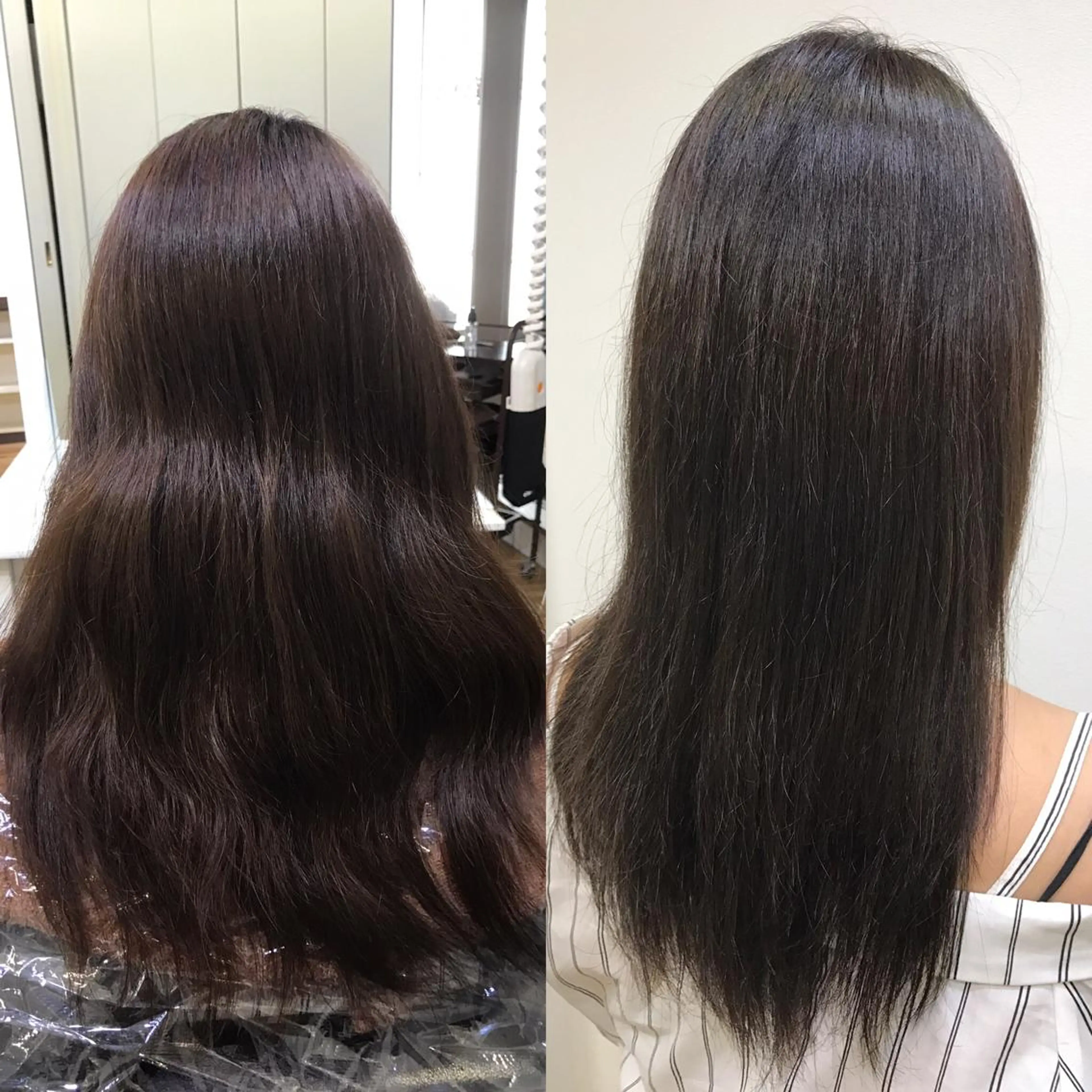 ロング ハイトーン髪質改善 家中貴典のヘアスタイル