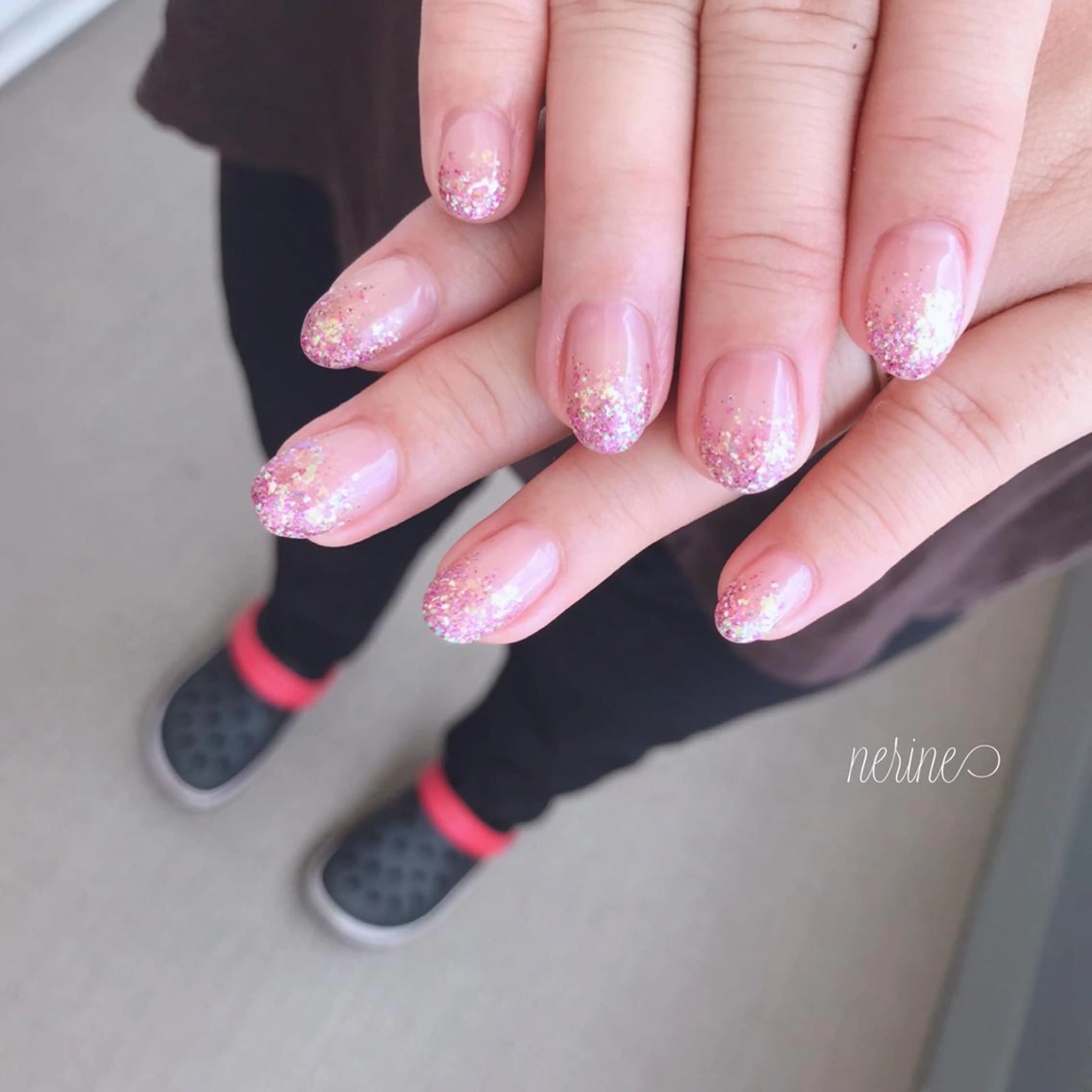 ネイル ラメ(グリッター) NAILST Naomiのネイルデザイン