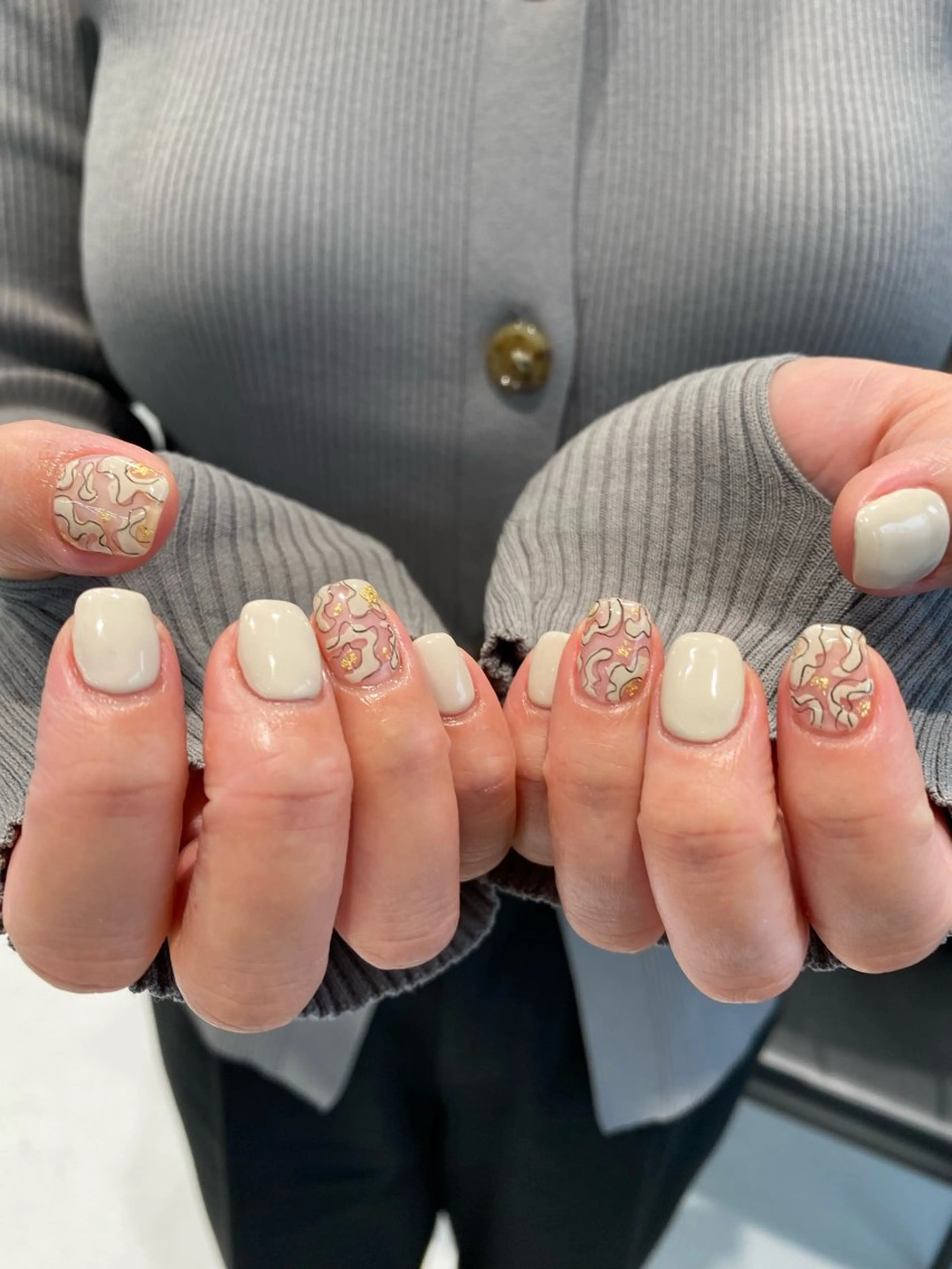 ネイル ジェルネイル マグネットネイル 持ち込み ニュアンスネイル ワンカラーネイル ハンドネイル 草加ニュアンスネイル 🌚hersのネイルデザイン