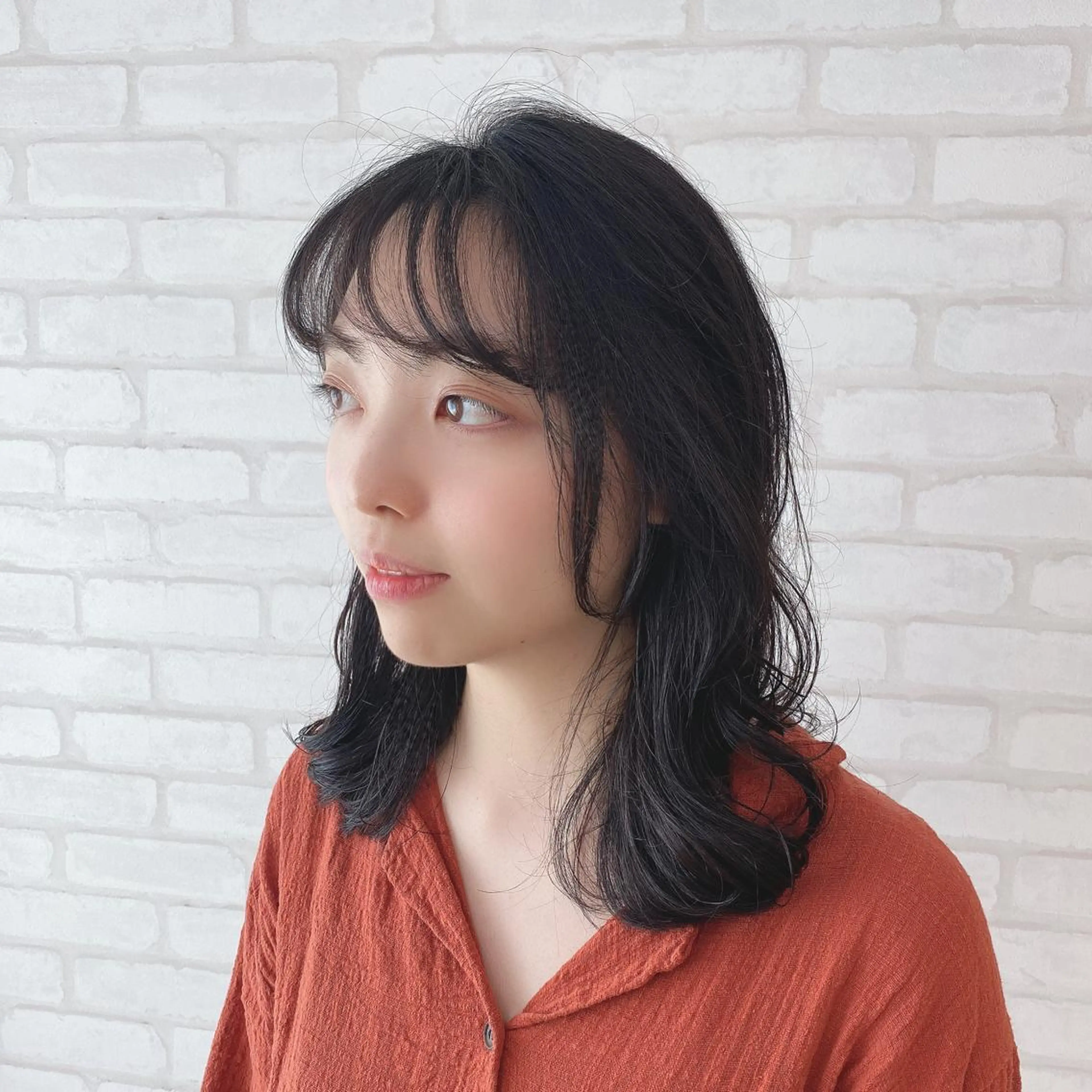 ミディアム パーマ abilita AZUSAのヘアスタイル