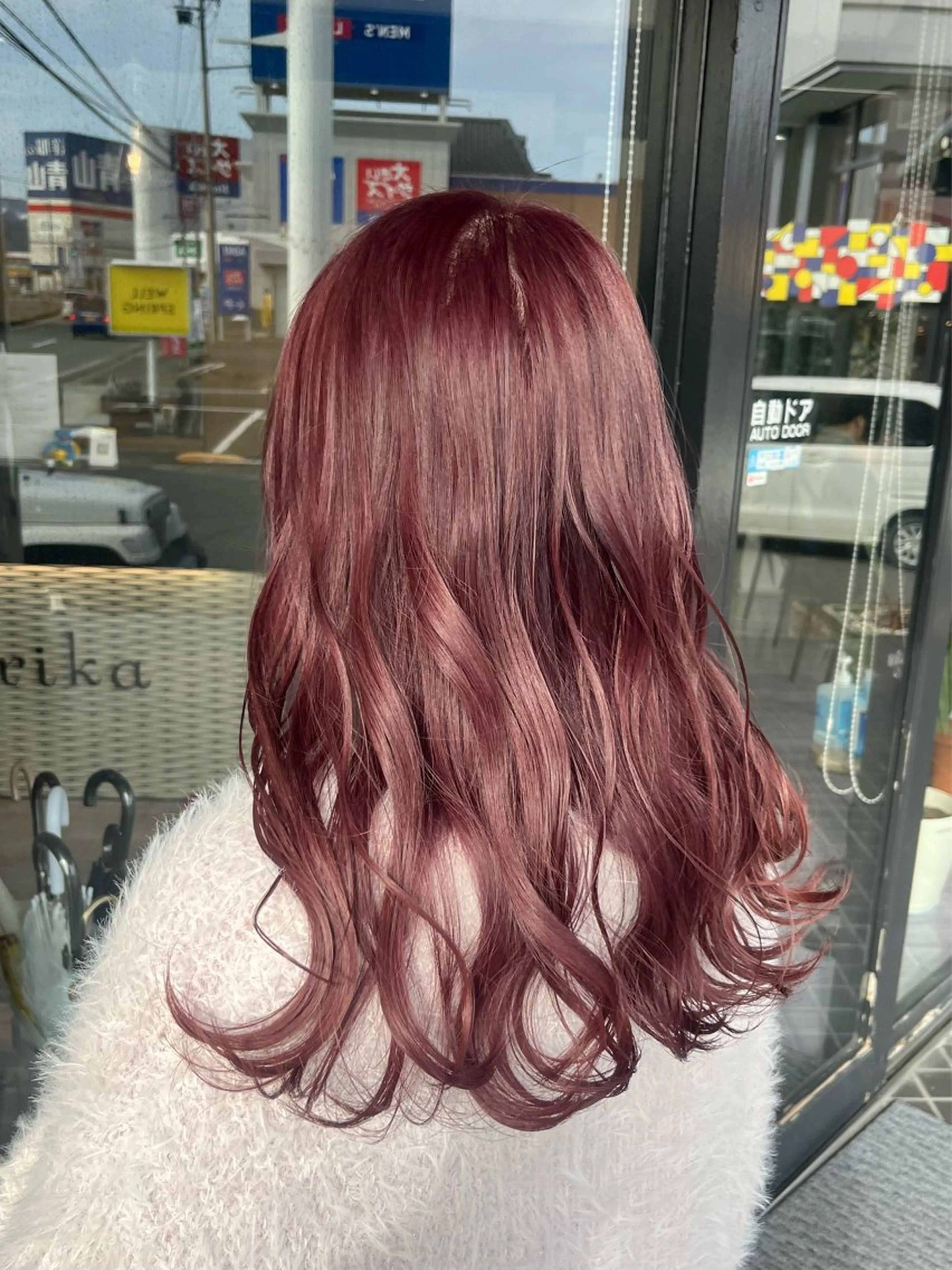 セミロング ピンクラベンダー alu所属・alu yuinaのヘアスタイル