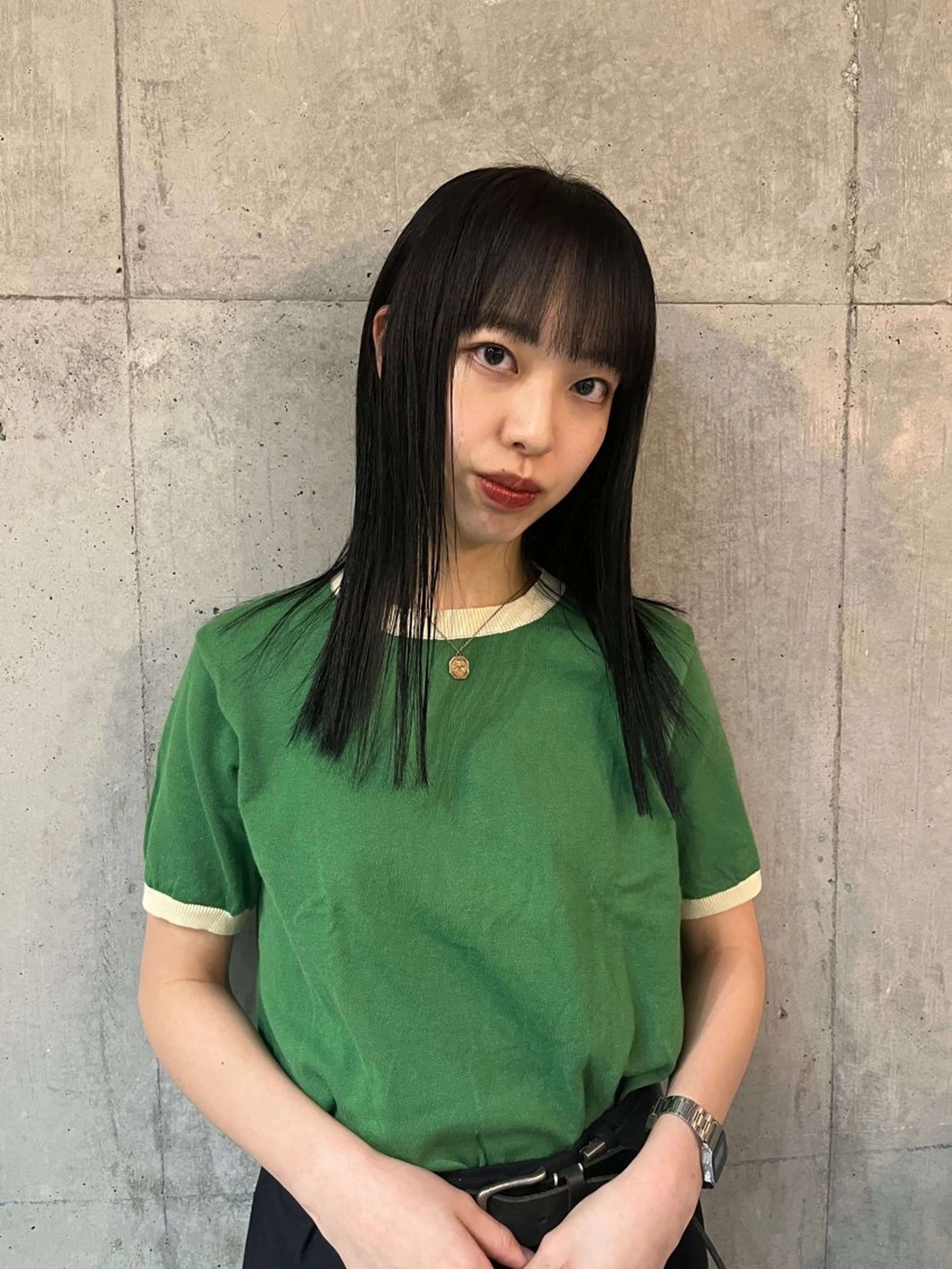 セミロング レイヤーカット\ウル フ　chinatsuのヘアスタイル