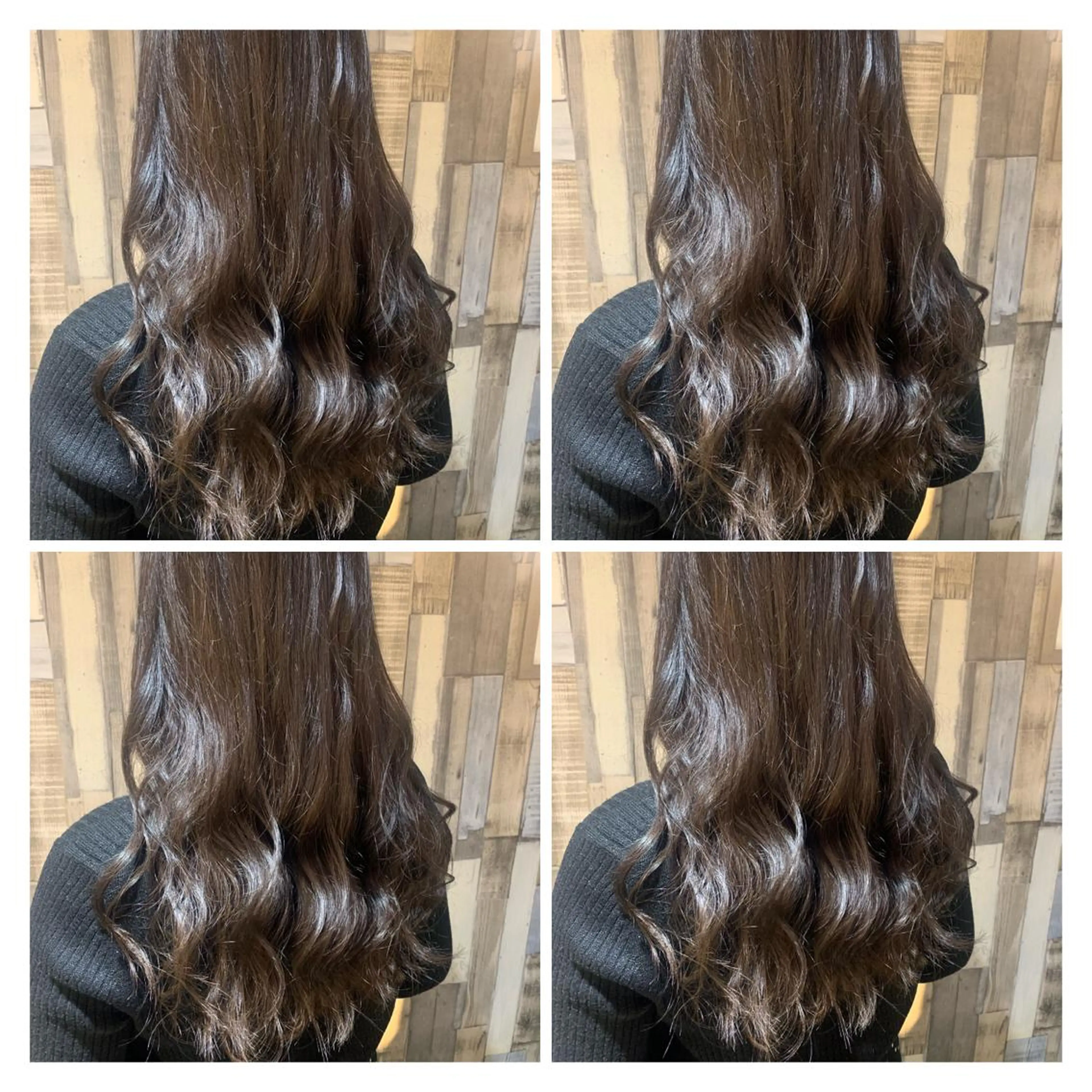 ロング カラー ブラウンカラー ショコラブラウン トリートメント 髪質改善艶髪 ℍ𝔸ℝ𝕌𝕂𝔸のヘアスタイル