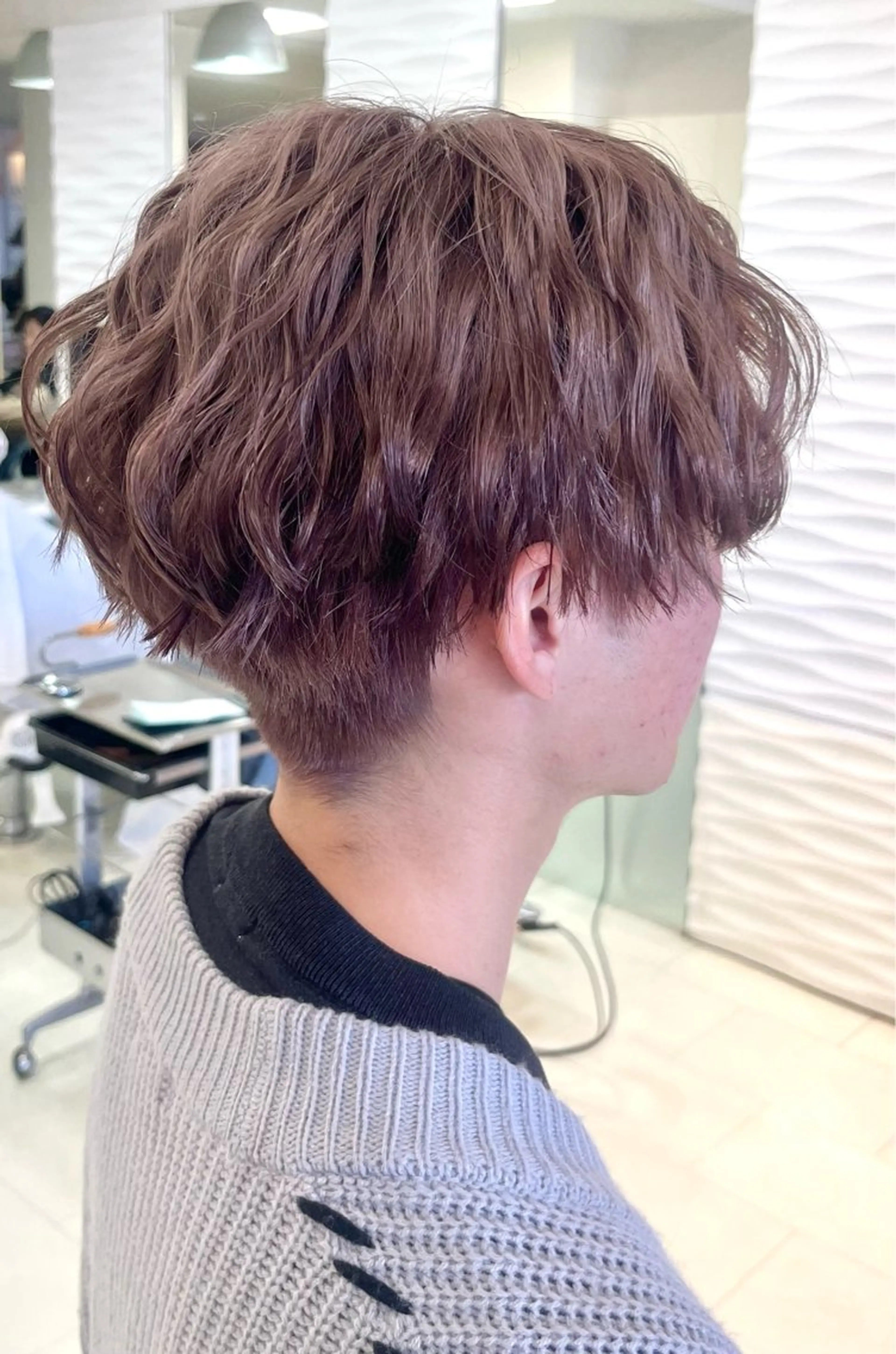 ショート メンズ メンズブリーチ ヘアカラー Rune清水ANNEX所属・藤原 珠花のヘアスタイル