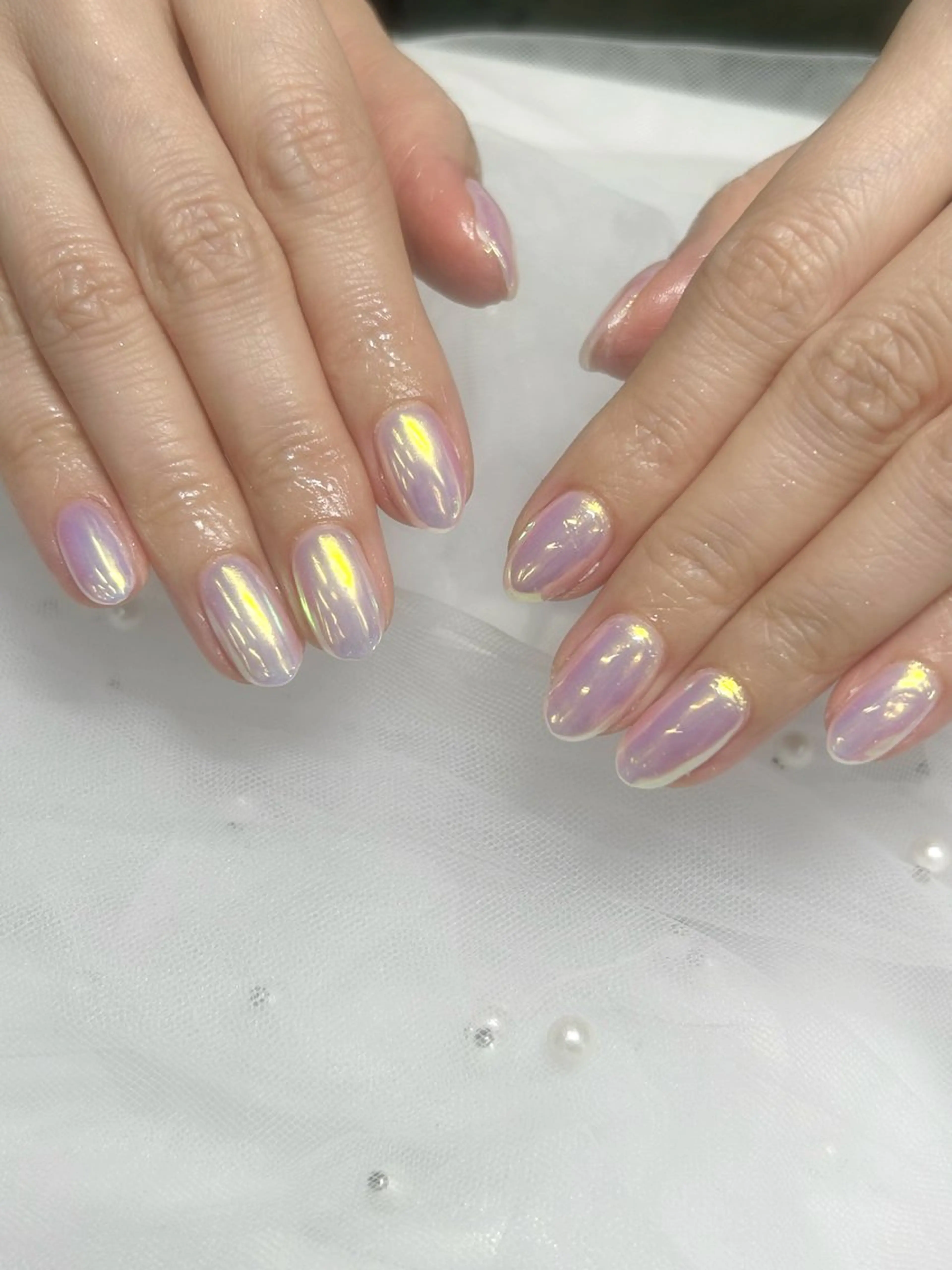 ネイル オーロラネイル hinata池袋 🌙WOLTOKYOのネイルデザイン