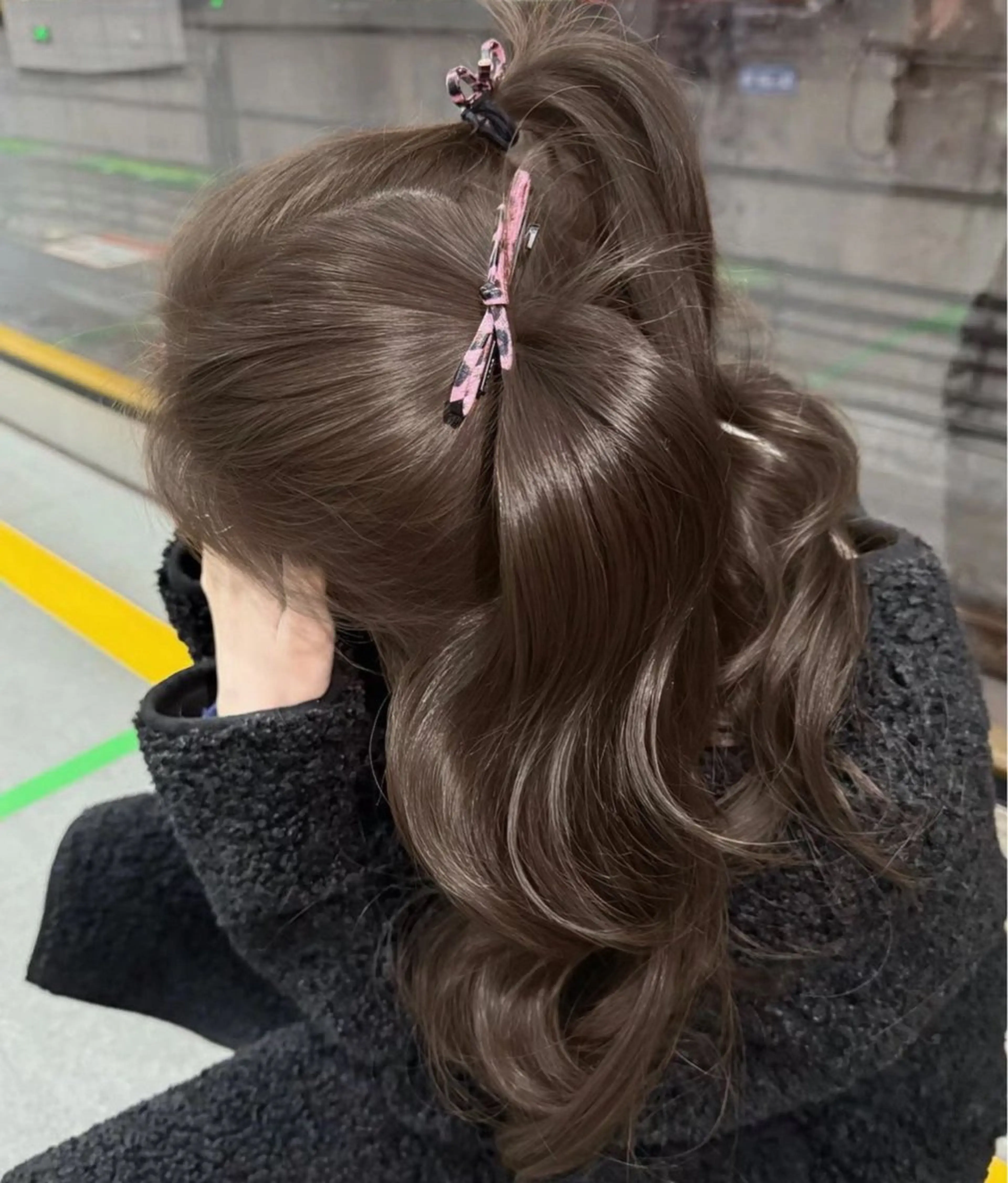 カラー ヘアカラー 透ける透明感カラー 🤍anju🎀のヘアスタイル