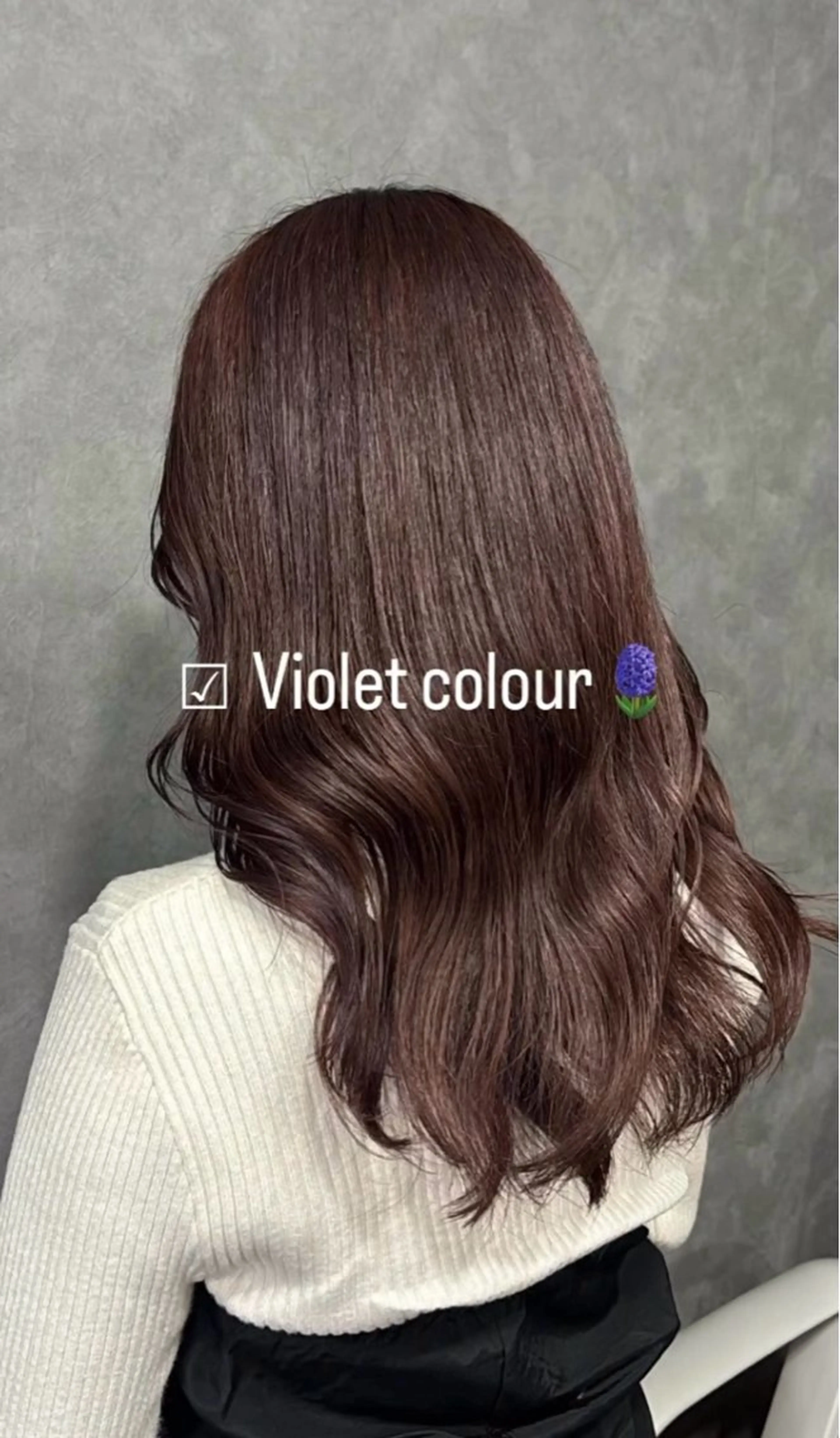 ロング カラー バイオレットカラー chouette/ 根本優希のヘアスタイル