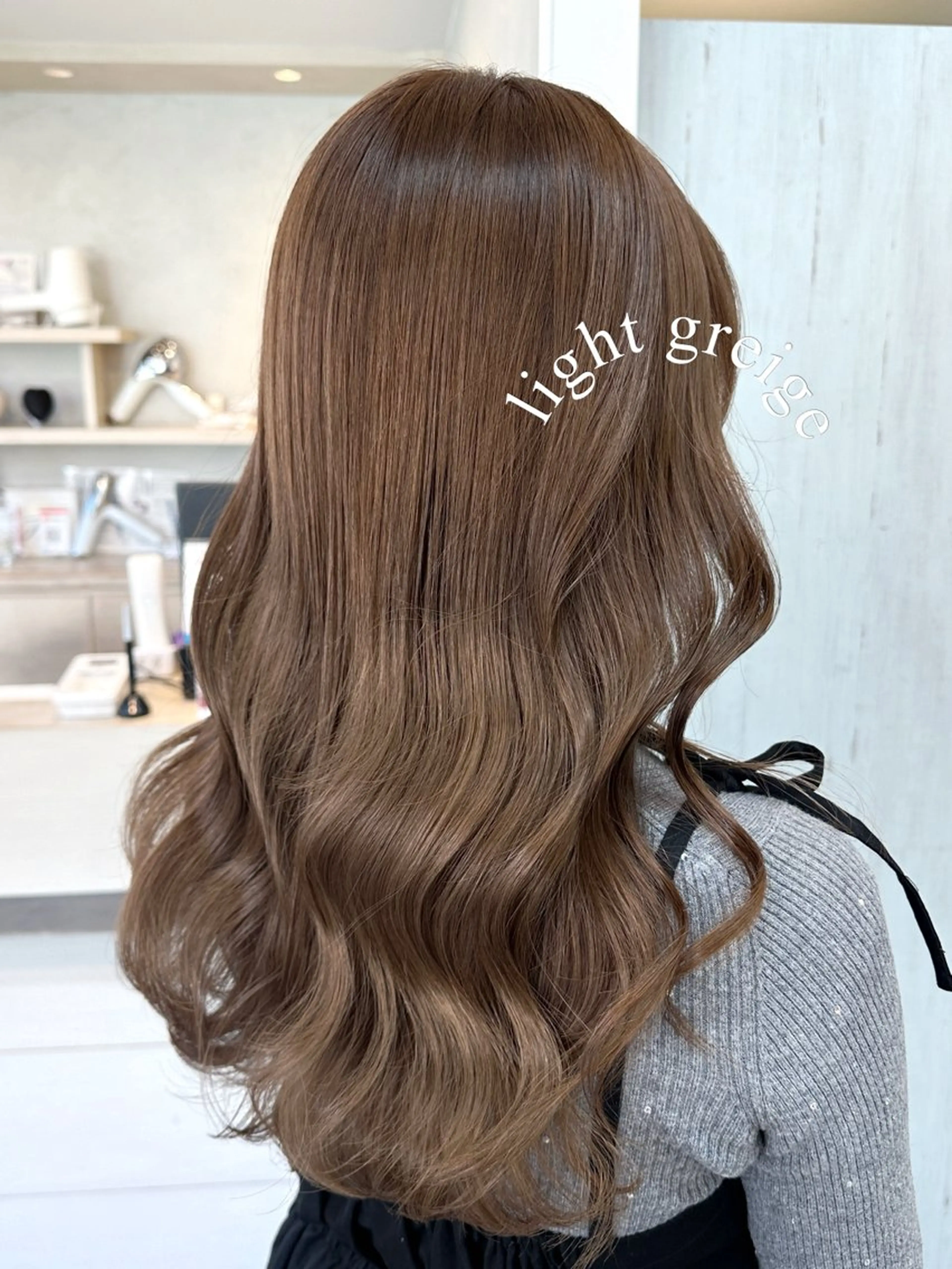 ロング カラー ブリーチなしヘーゼル 🤎透明感カラー 唯のヘアスタイル