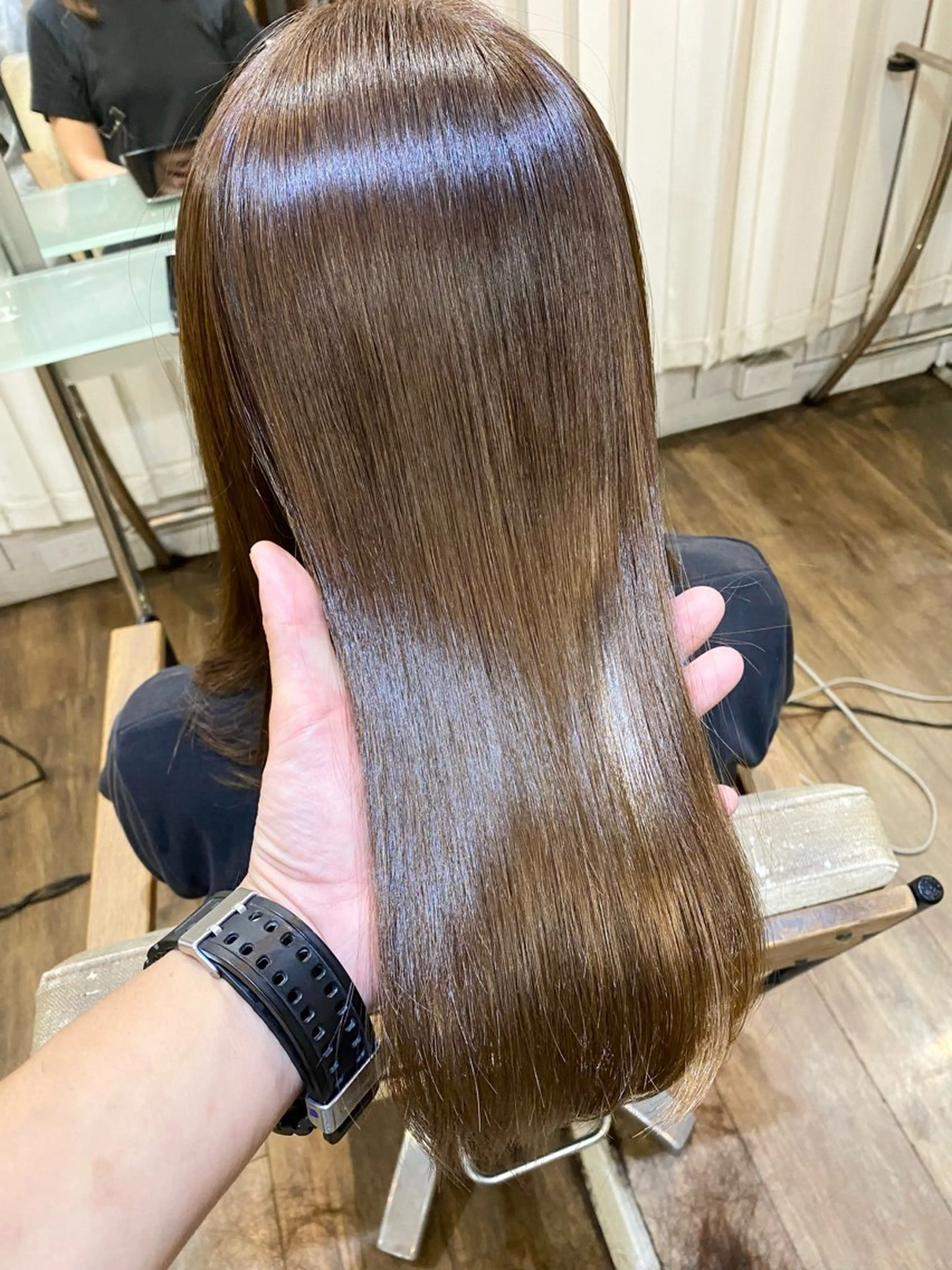 ミディアム くせ毛 縮毛矯正 酸性ストレート RecheRche【池袋】所属・👑指名率No.1 👑坂口飛翔のヘアスタイル