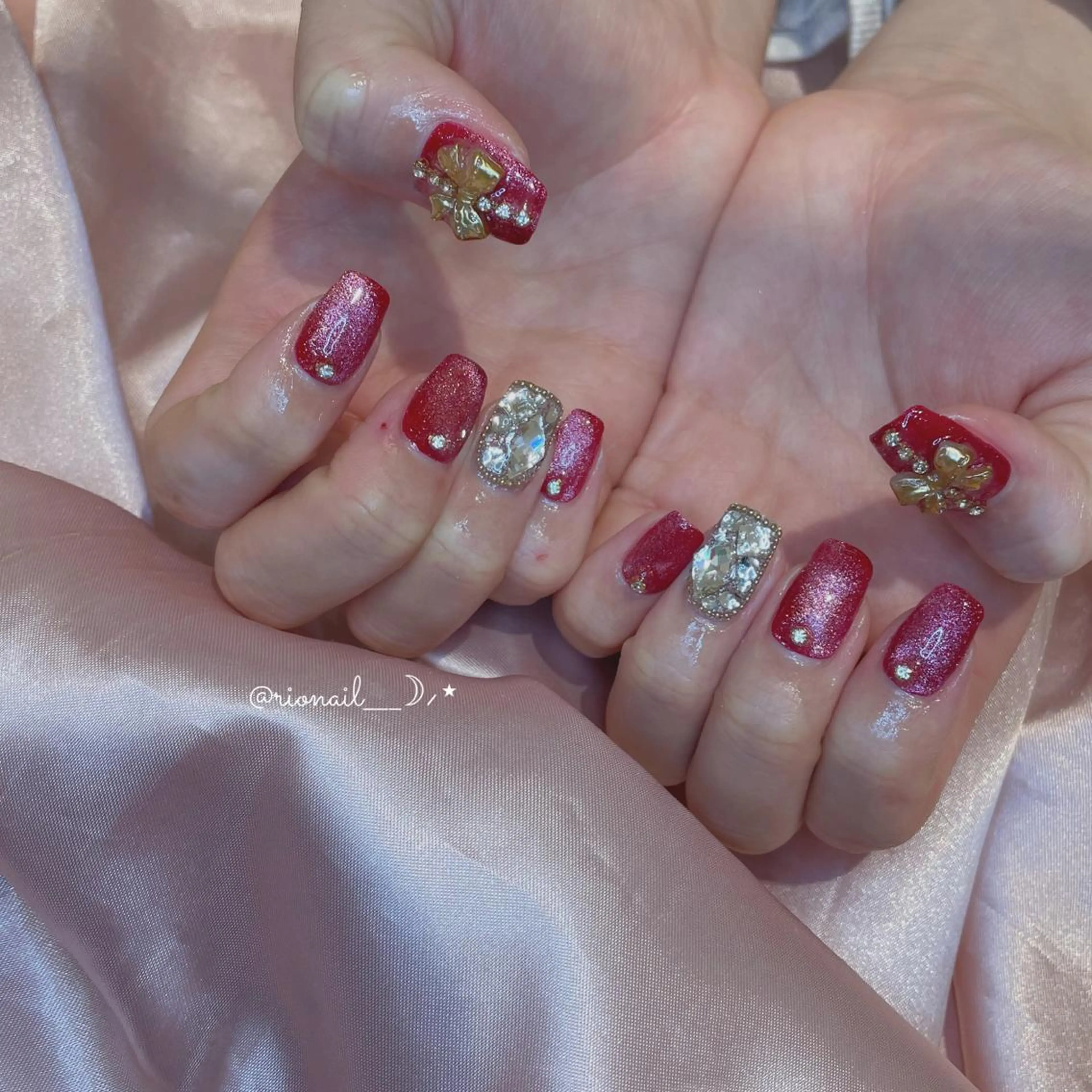 ネイル アートネイル 𝘙𝘪𝘰𝘯𝘢 ...🕯🤍のネイルデザイン