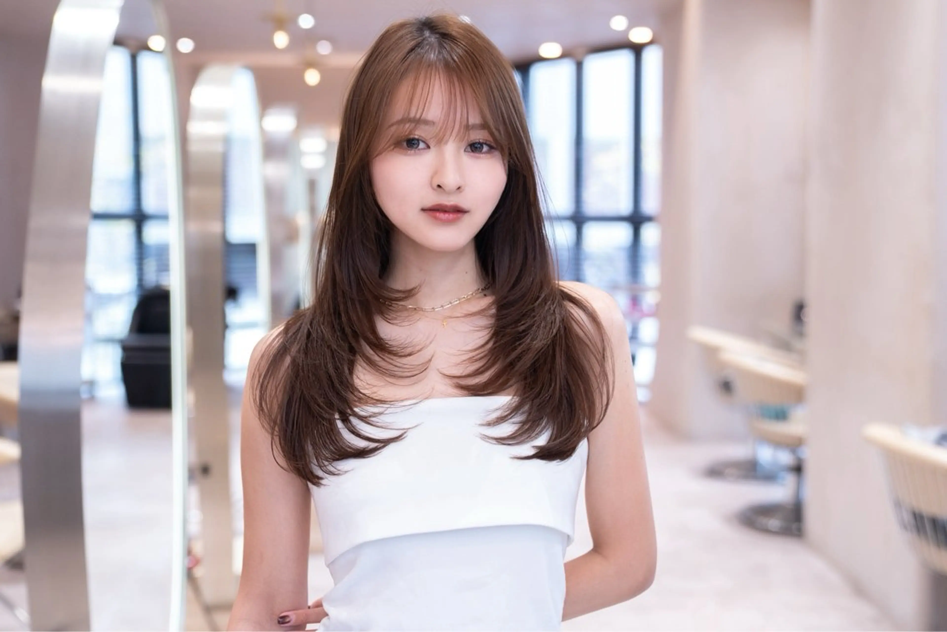 ロング カラー ヘアカラー トリートメント ヘッドスパ ヘアセット 新宿/透明感カラー ×艶髪TR/SAYAのヘアスタイル