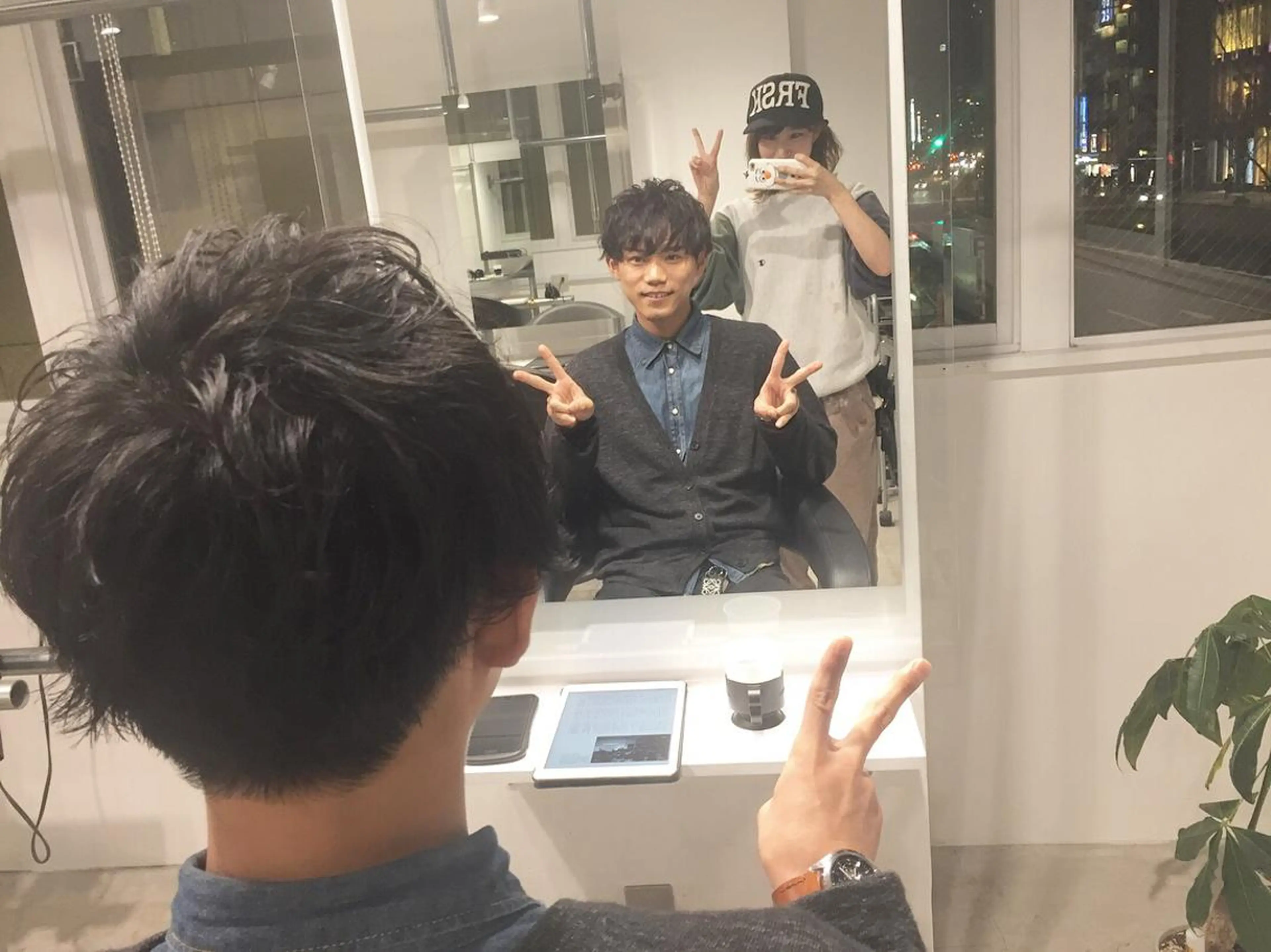 パーマ メンズ BABY 艶髪暗髪ヘア💖達人のヘアスタイル