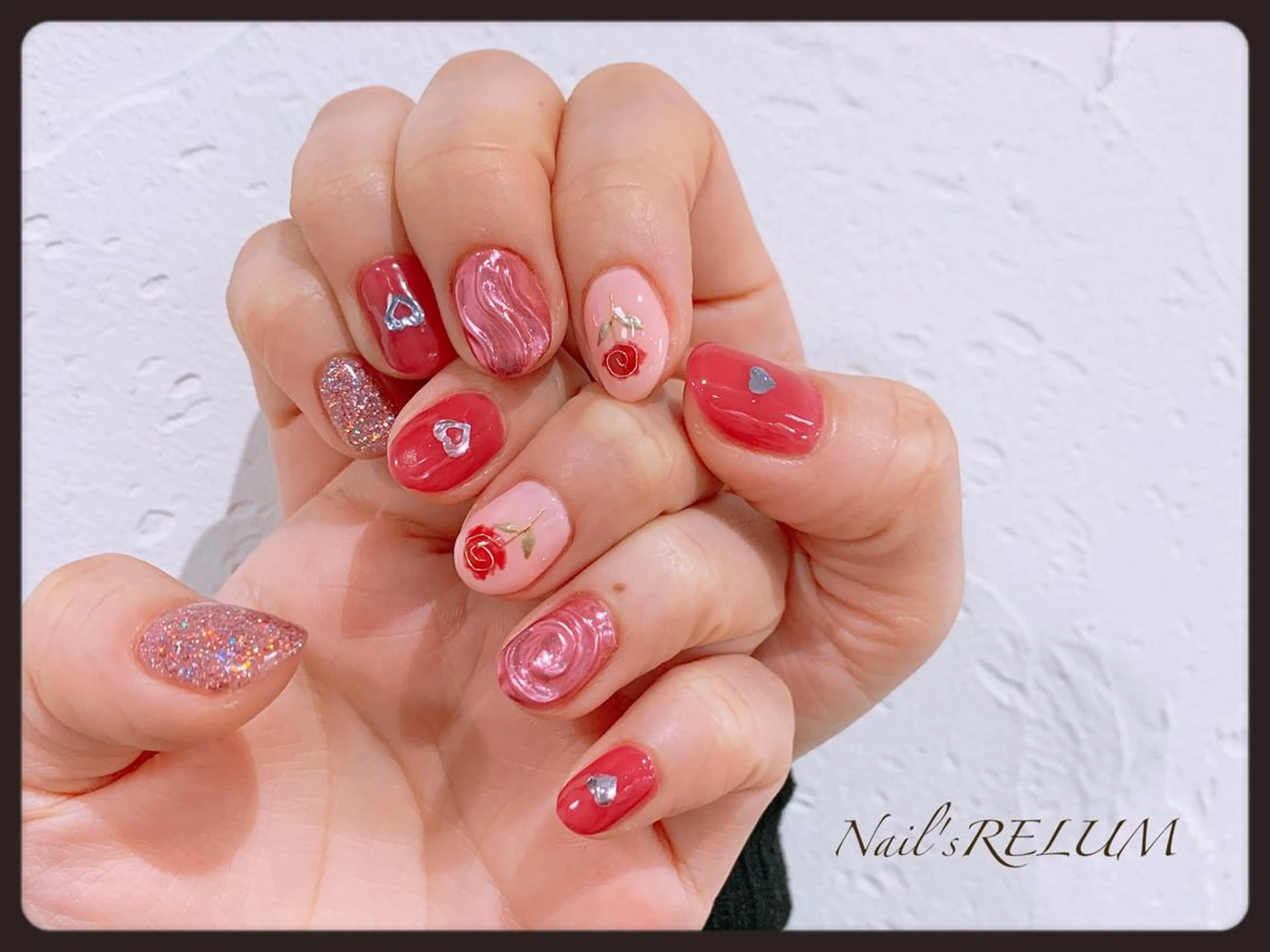 ネイル 卒業式 THECOLORS所属・近貞 莉奈のネイルデザイン