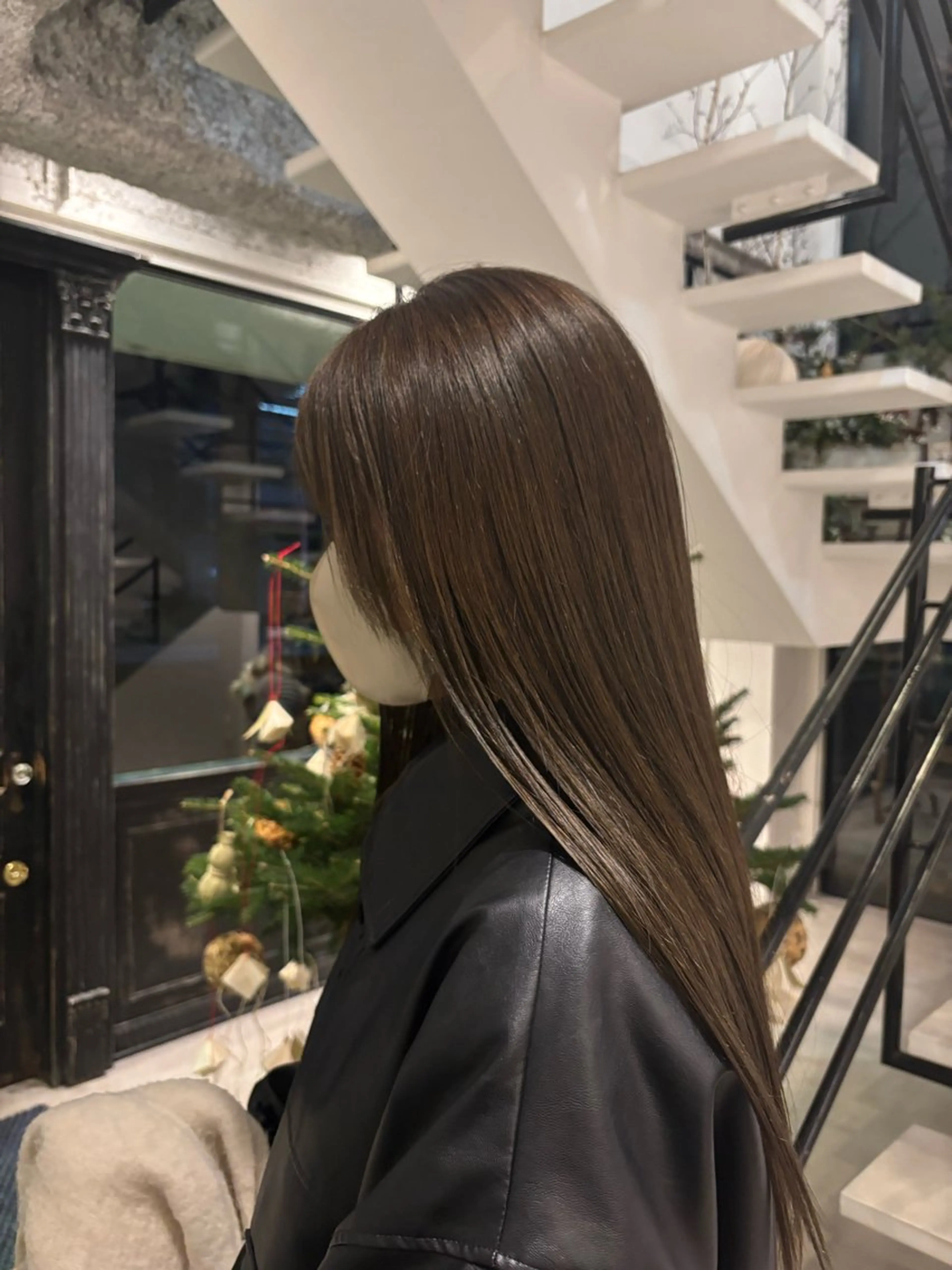 【minimoリピーター様】2回目40%off🩵シングルカラーモデル‪🐈‍⬛🌙(鎖骨下ロングのお客様限定)の写真