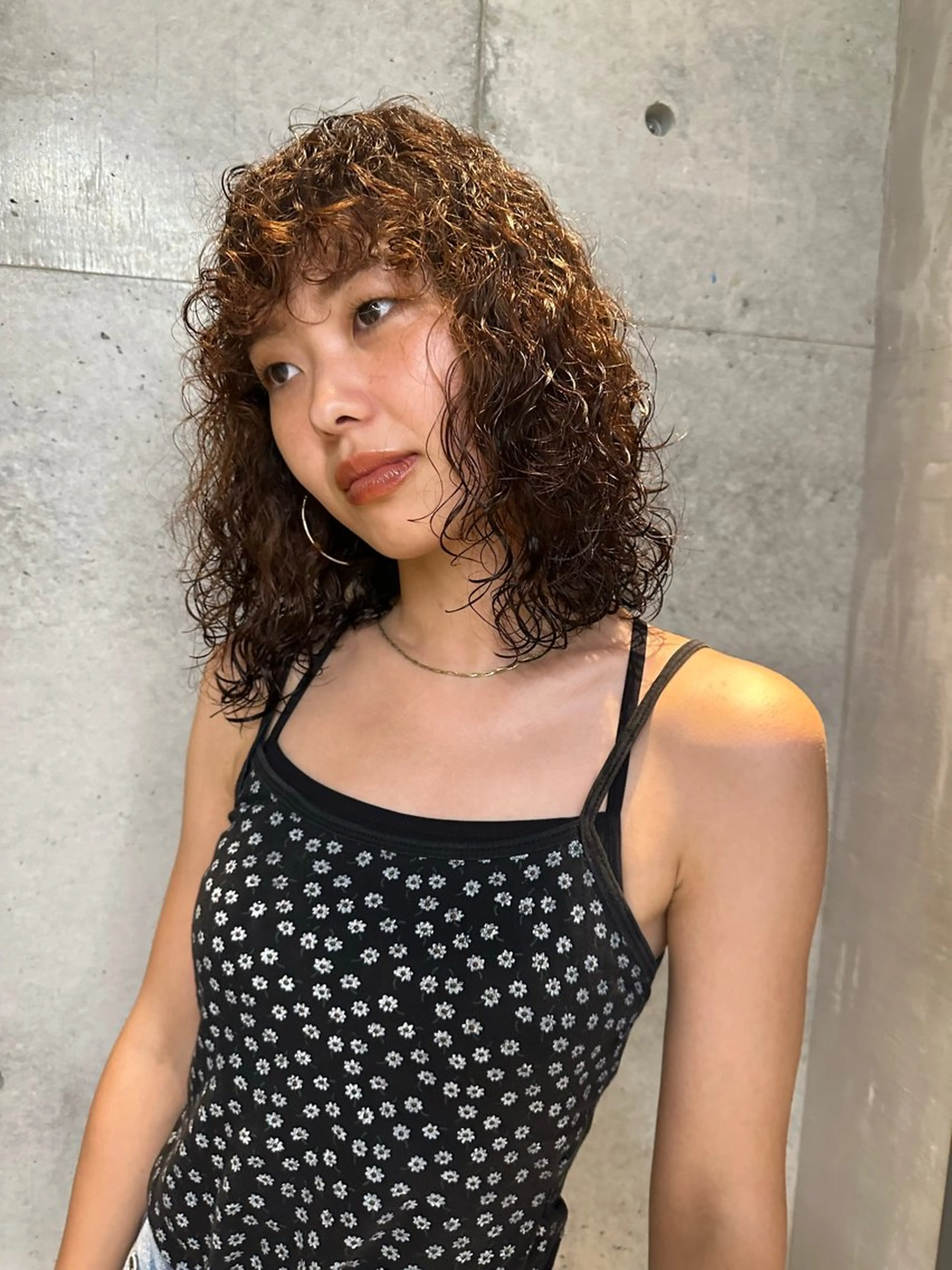 ミディアム パーマ カット パーマ お悩み解決パーマ hana🩰のヘアスタイル