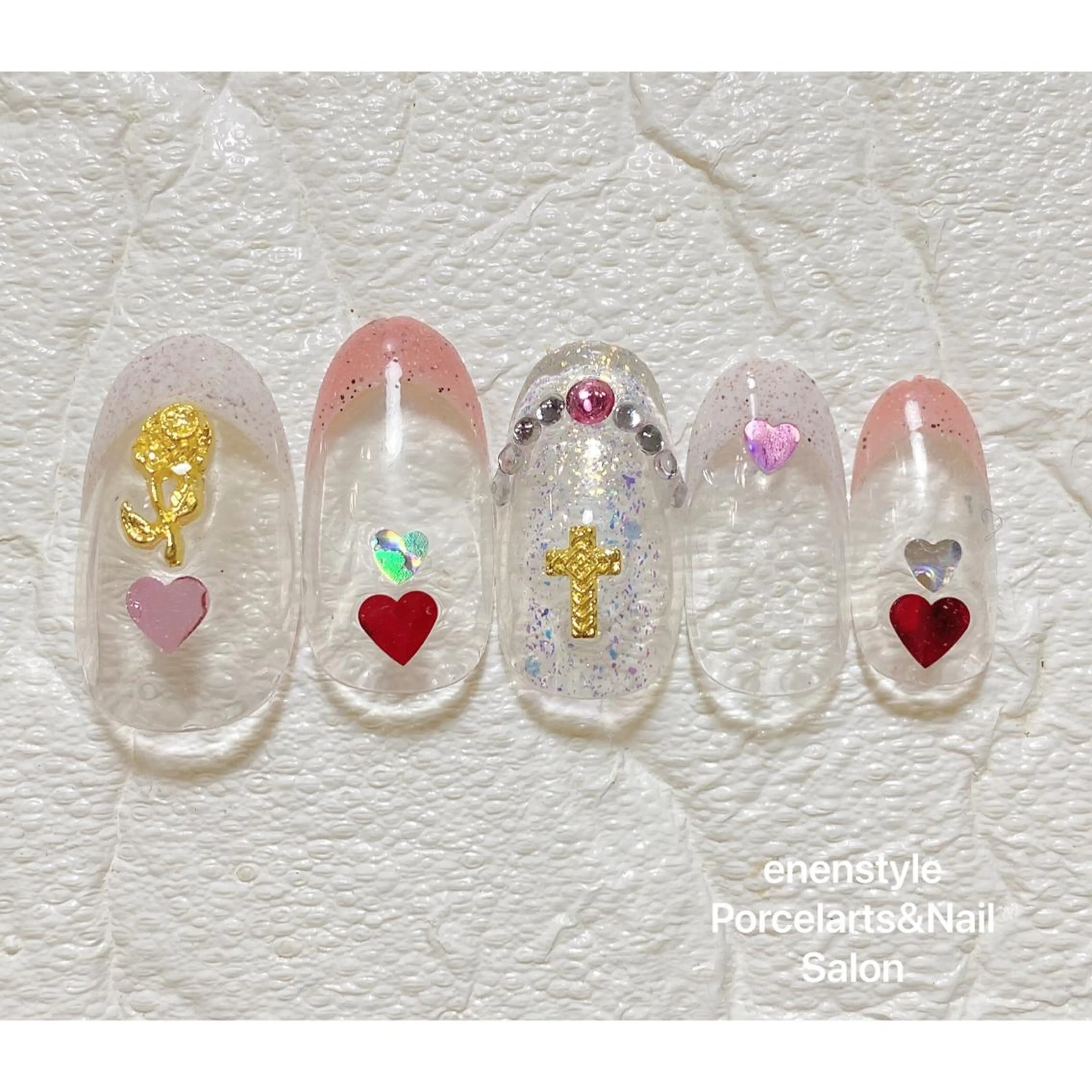 ミディアム ネイル ハンドネイル 👑enen style👑のネイルデザイン