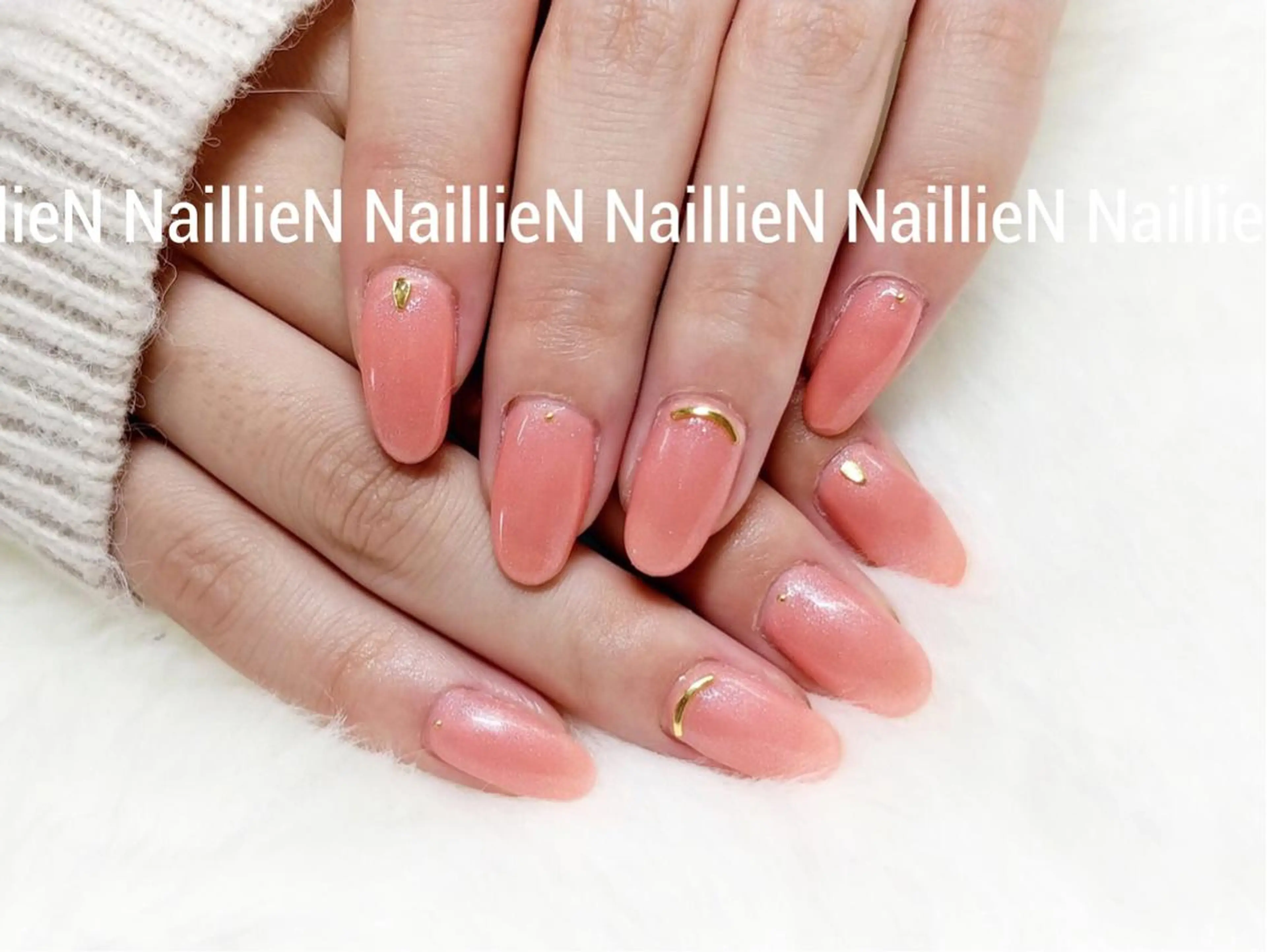 ネイル シンプルネイル ストーンネイル Nail lieNのネイルデザイン
