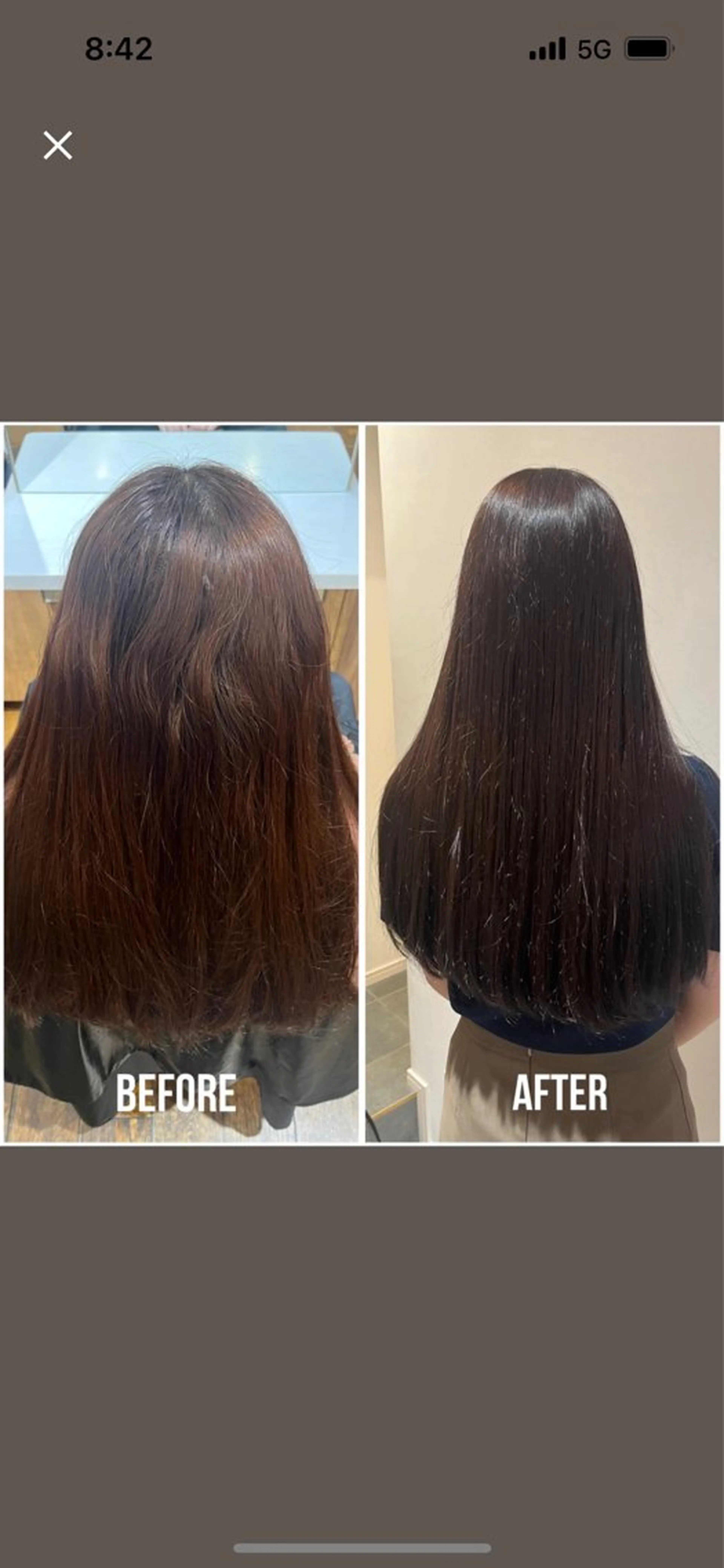 トーンダウンモデル（縮毛・黒染め、暗染め・ブリーチ履歴のない方限定）平日限定‼️の写真