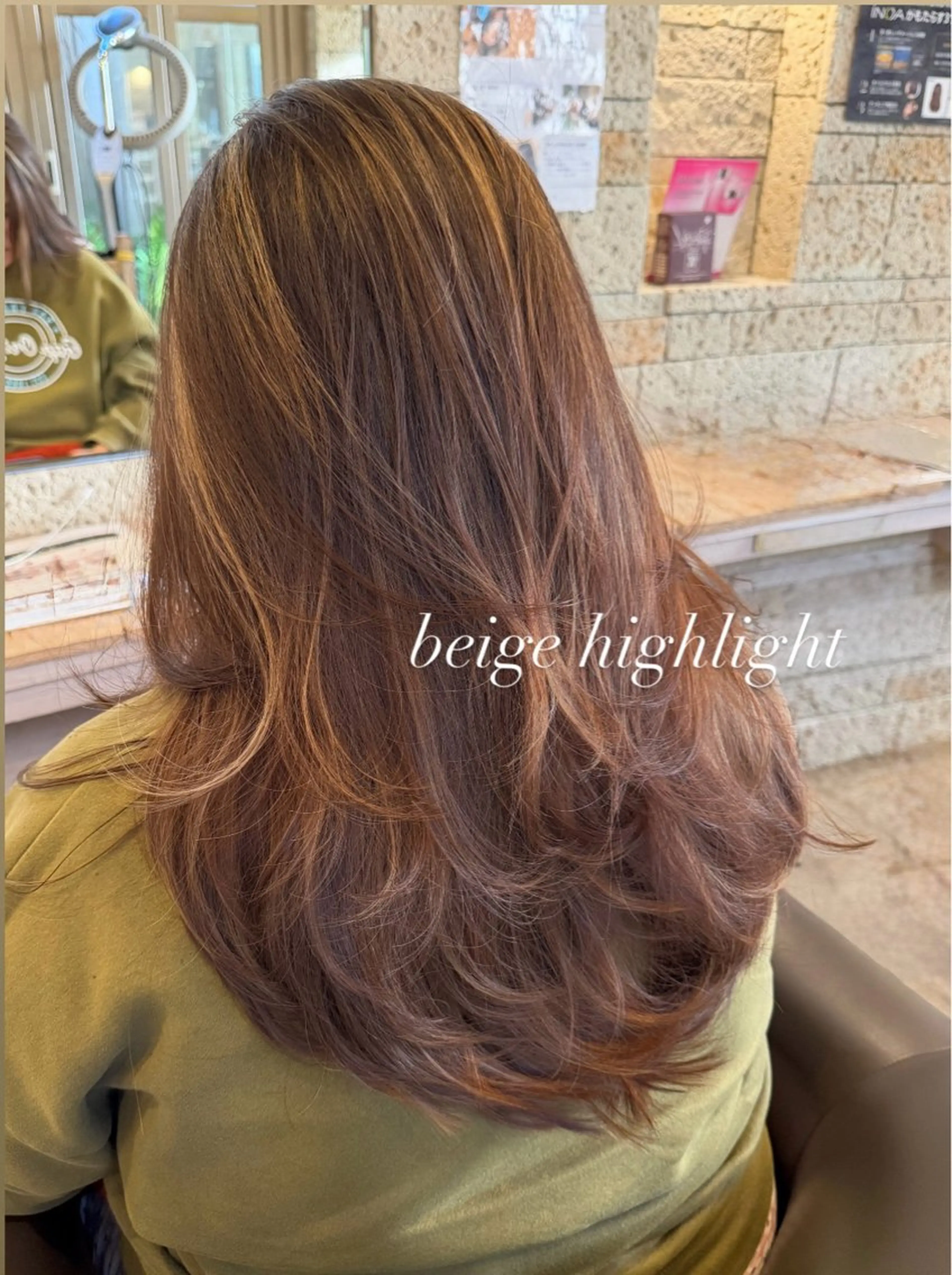 ロング カラー ベージュカラー ブリーチ ハイライトカラー ハイライト 艶カラー/メンズ パーマ/伊藤愛麻のヘアスタイル