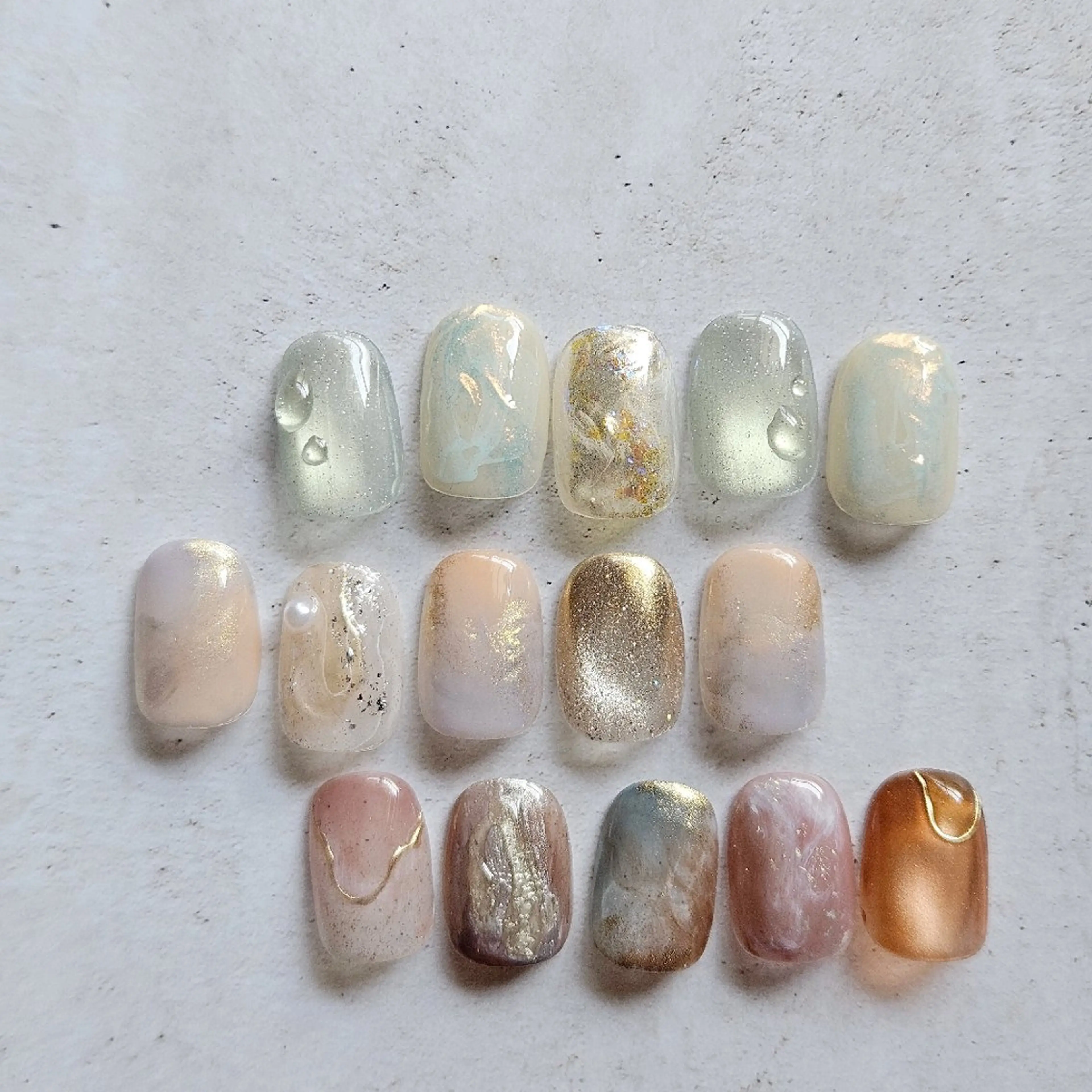 ネイル ニュアンスネイル 春ネイル ハンドネイル Nailsalon manoのネイルデザイン