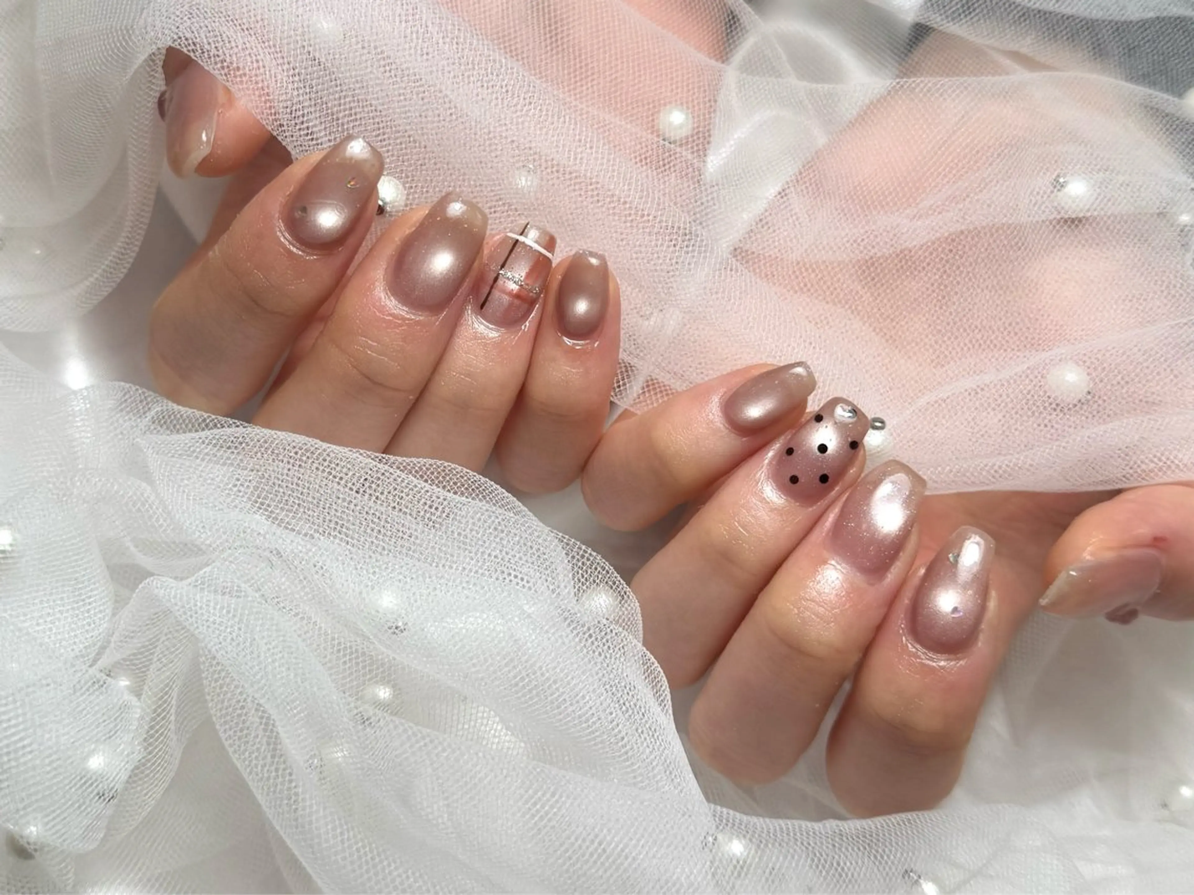 ネイル ハンドネイル ハンドケア peTiT ✨️ yuzuki💞🫧のネイルデザイン