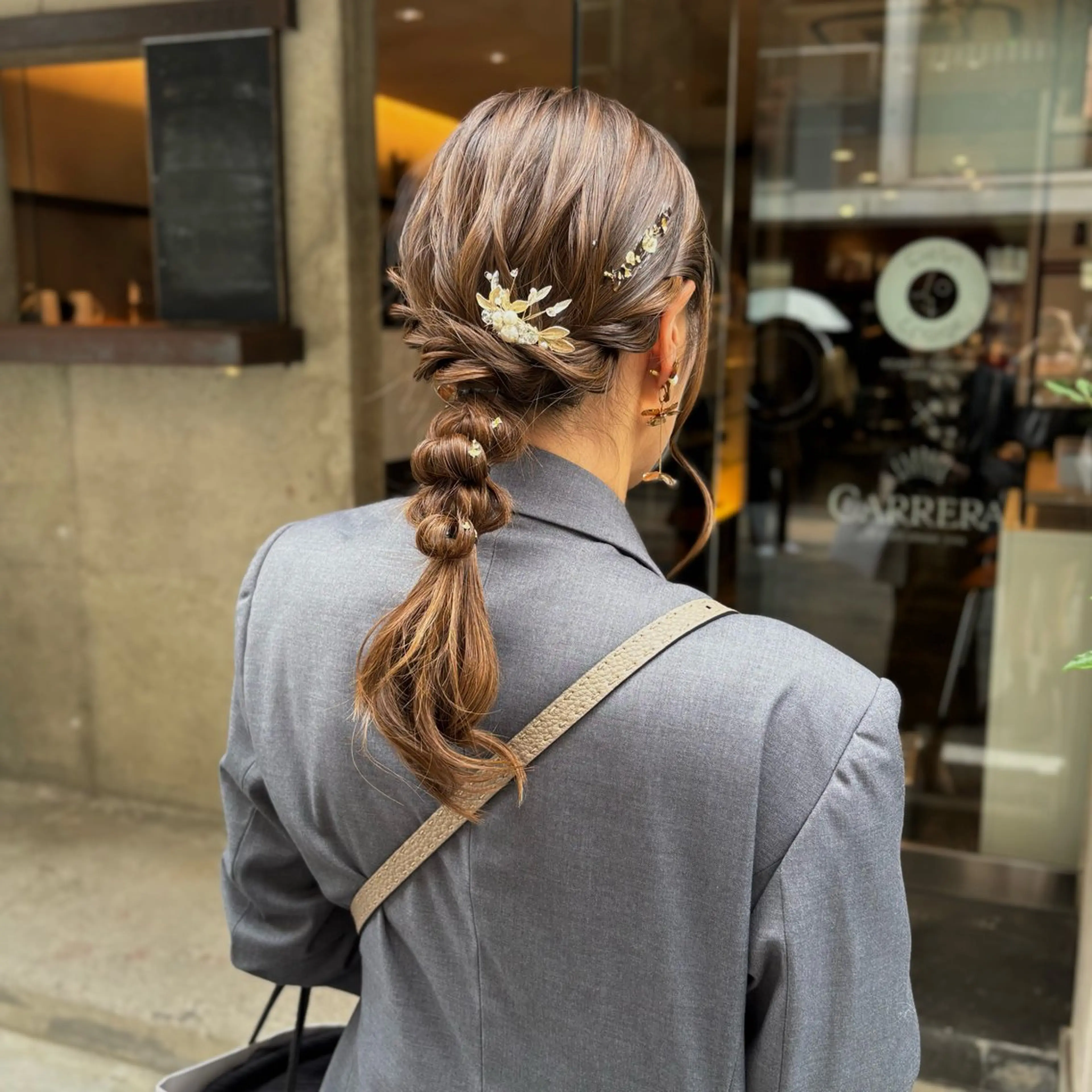 ヘアアレンジ 髪飾り ヘアセット 芦刈 咲来のヘアスタイル