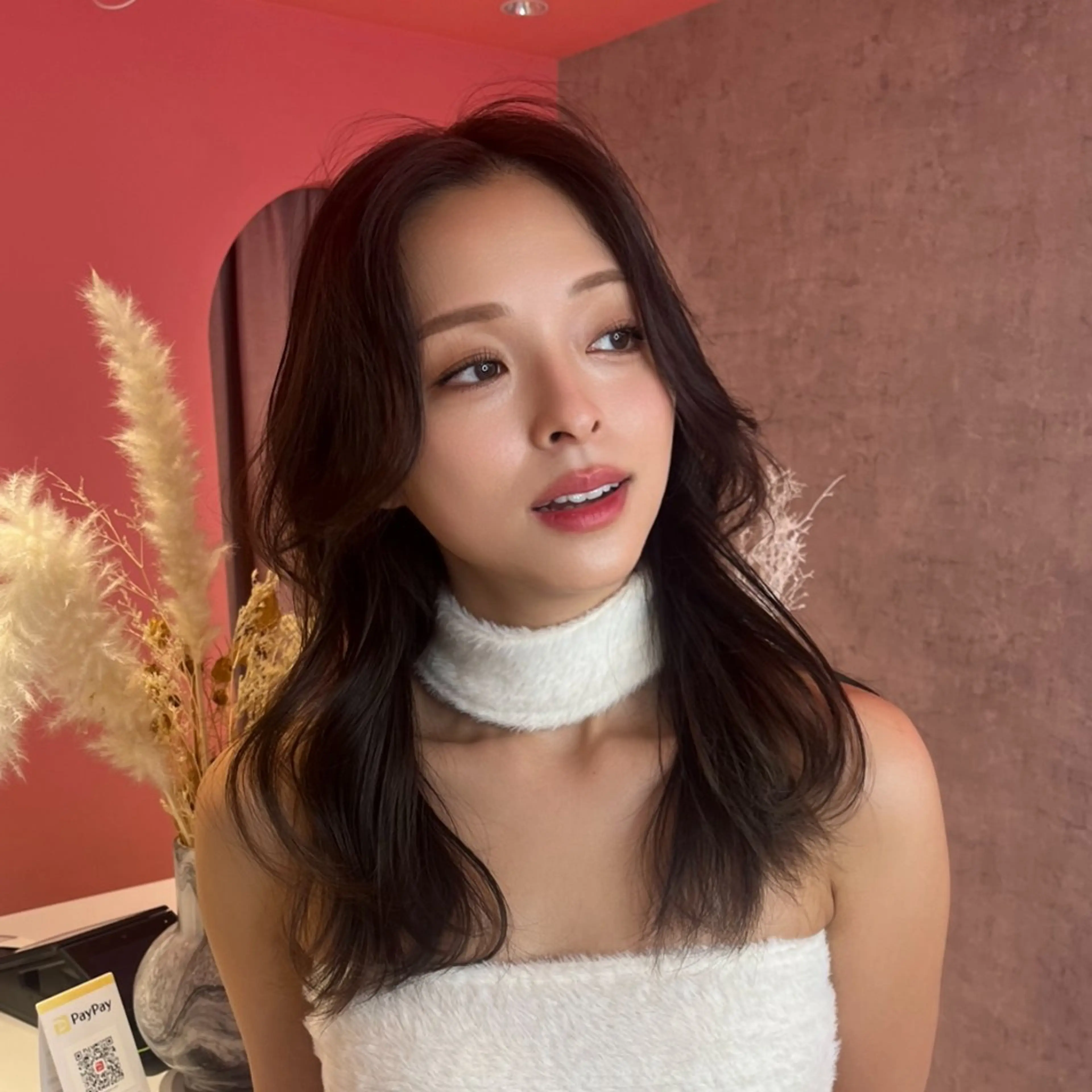 セミロング カラー 山崎/ボブ縮毛矯正 レイヤー髪質改善のヘアスタイル