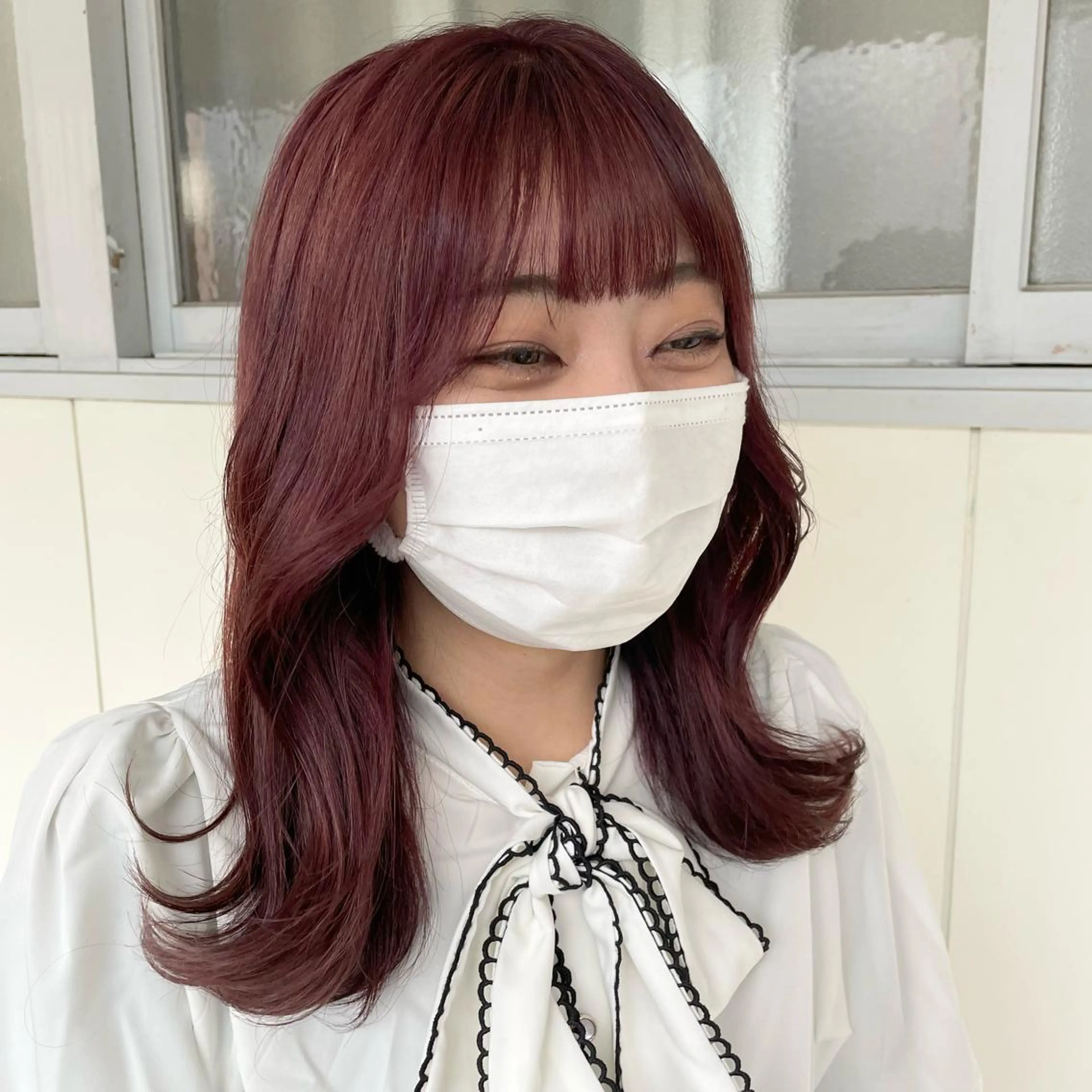 セミロング カラー ヘアアレンジ カット ヘアカラー トリートメント maoブリーチ無し 似合わせカラーのヘアスタイル