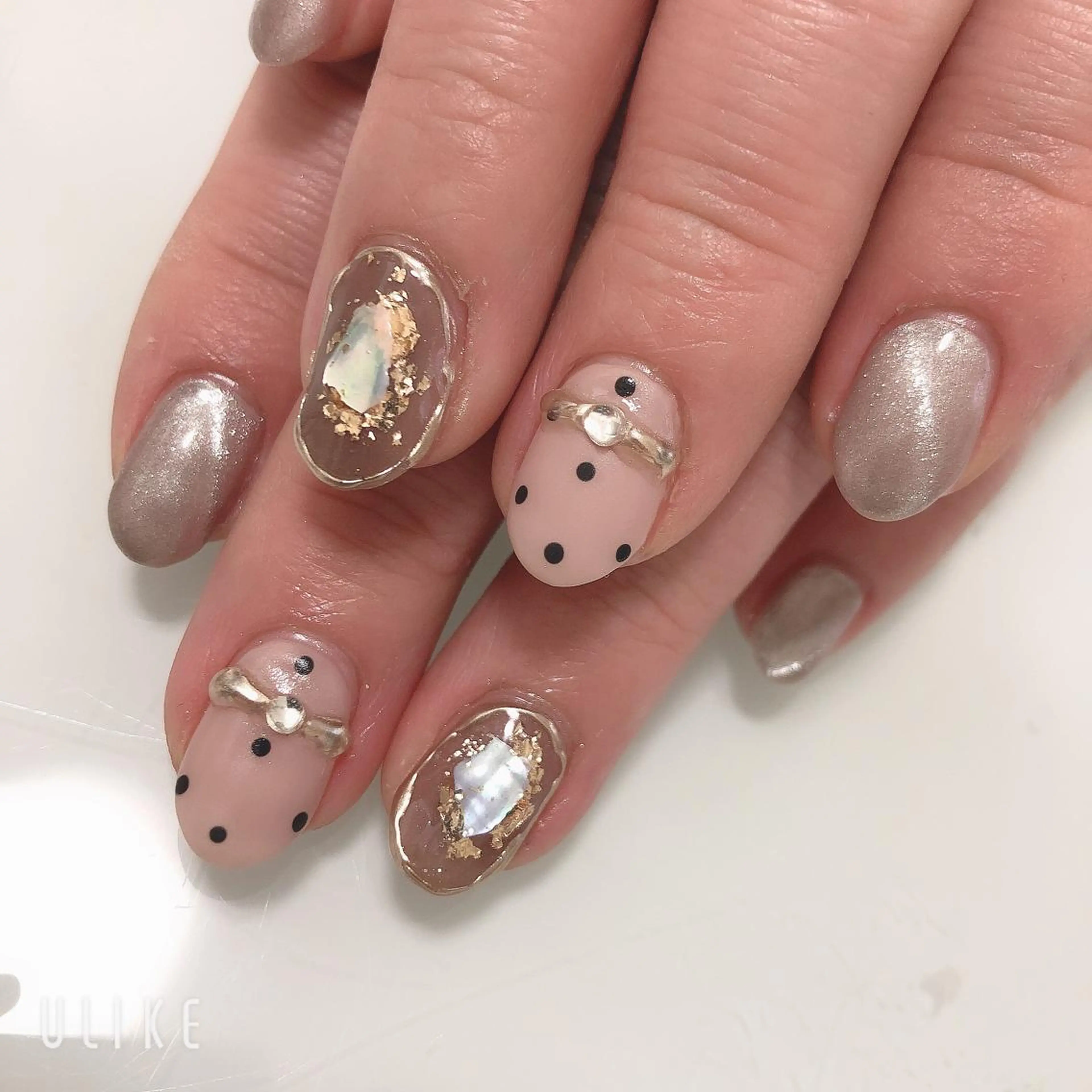 ネイル ジェルネイル 韓国ネイル ミラーネイル 持ち込み ワンカラーネイル Azulsou 廣川愛のネイルデザイン