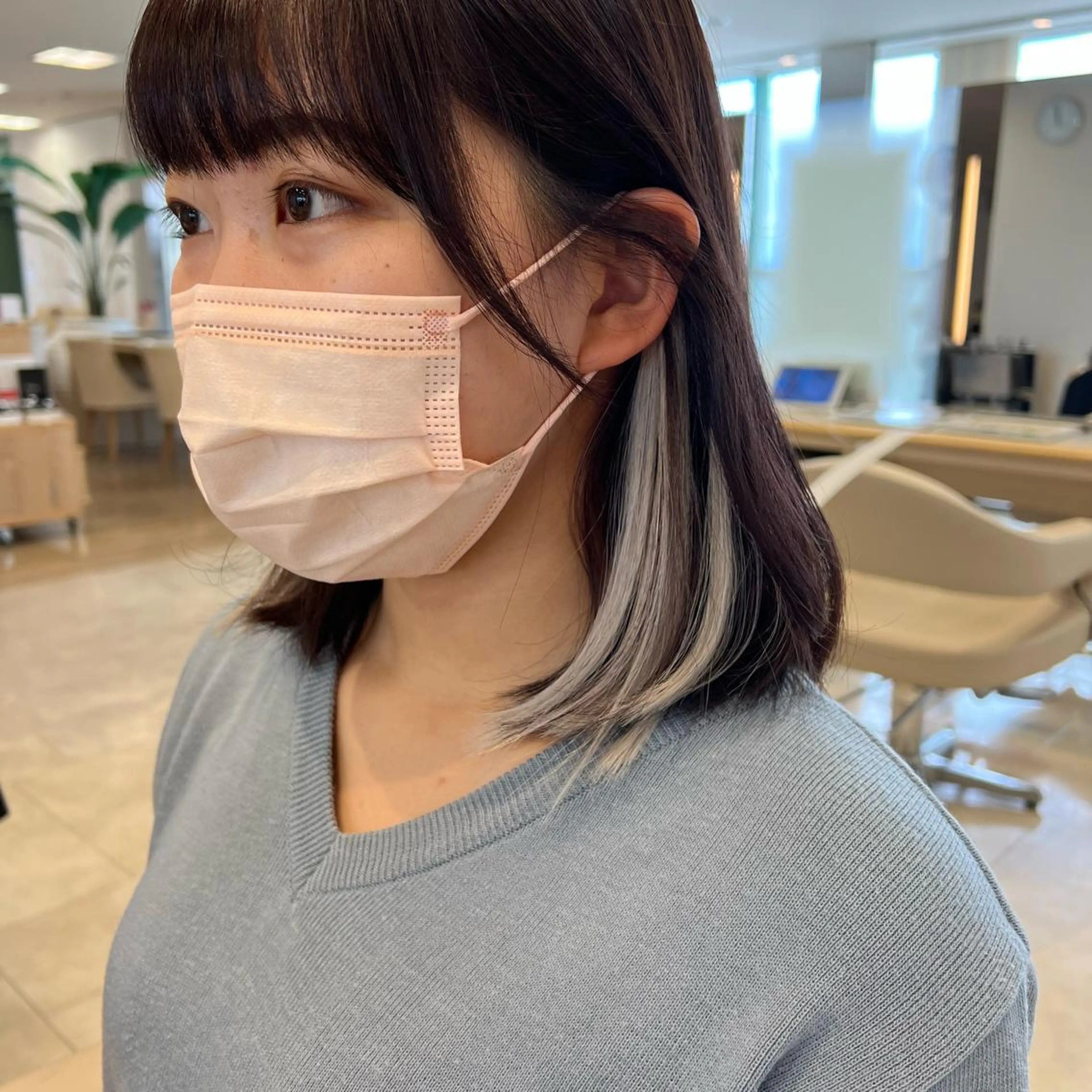 ミディアム シールエクステ エクステ 似合わせ.ﾍｱｾｯﾄ 得意🌹井上美沙のヘアスタイル