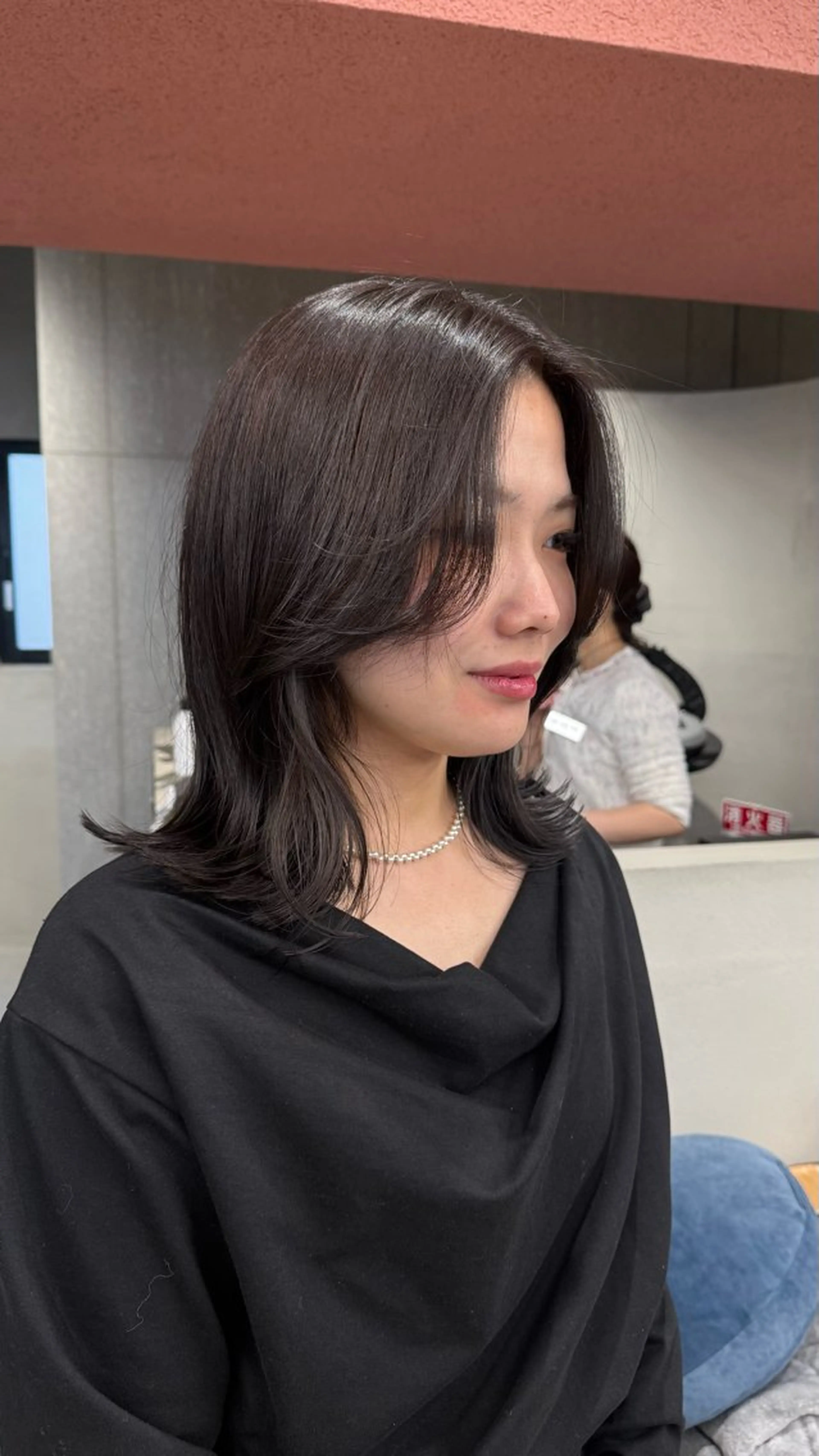 ミディアム カット ヘアカラー トリートメント パーマ/レイヤー🔆 NATSUKIのヘアスタイル