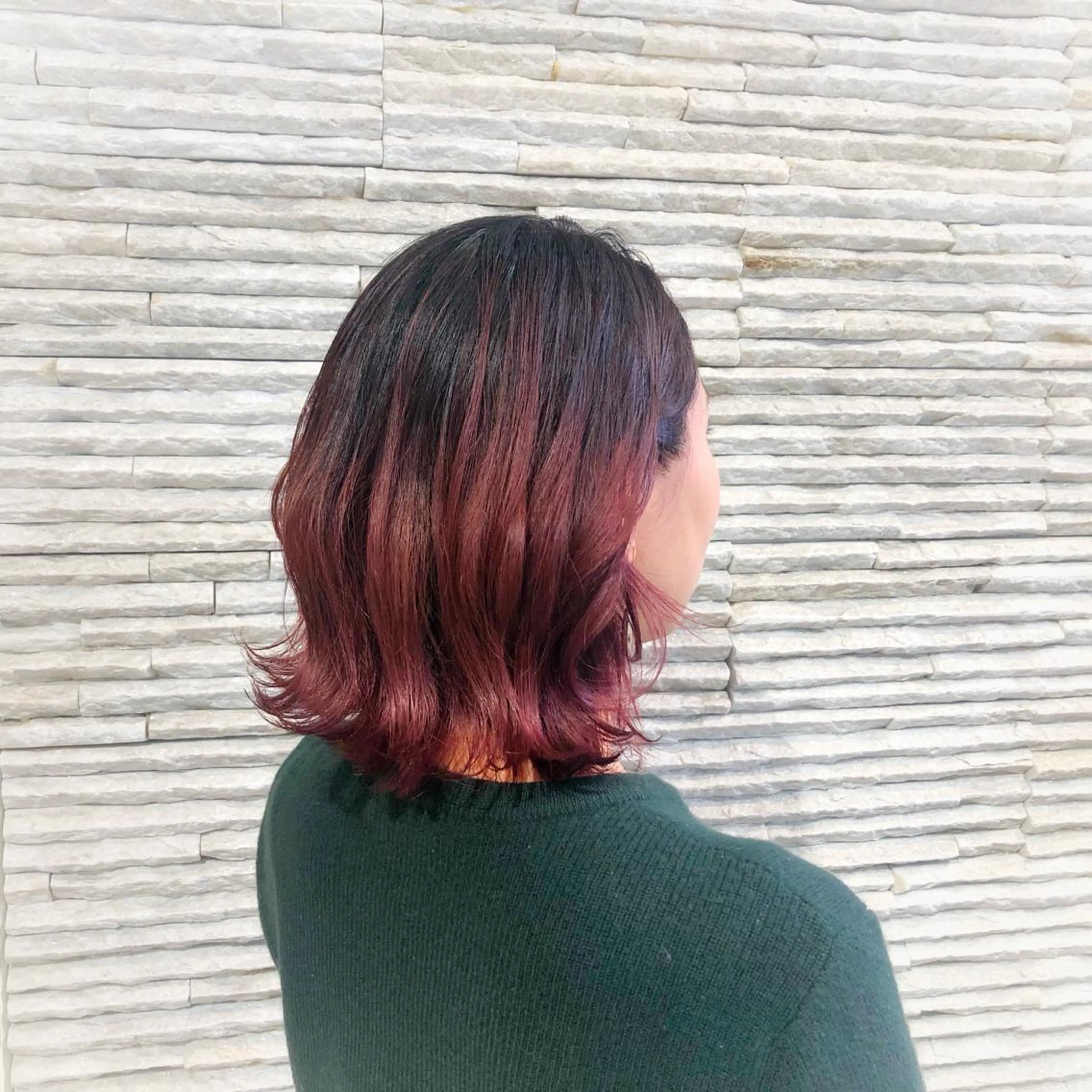 ミディアム カラー ヘアアレンジ 嶋田 ゆきのヘアスタイル