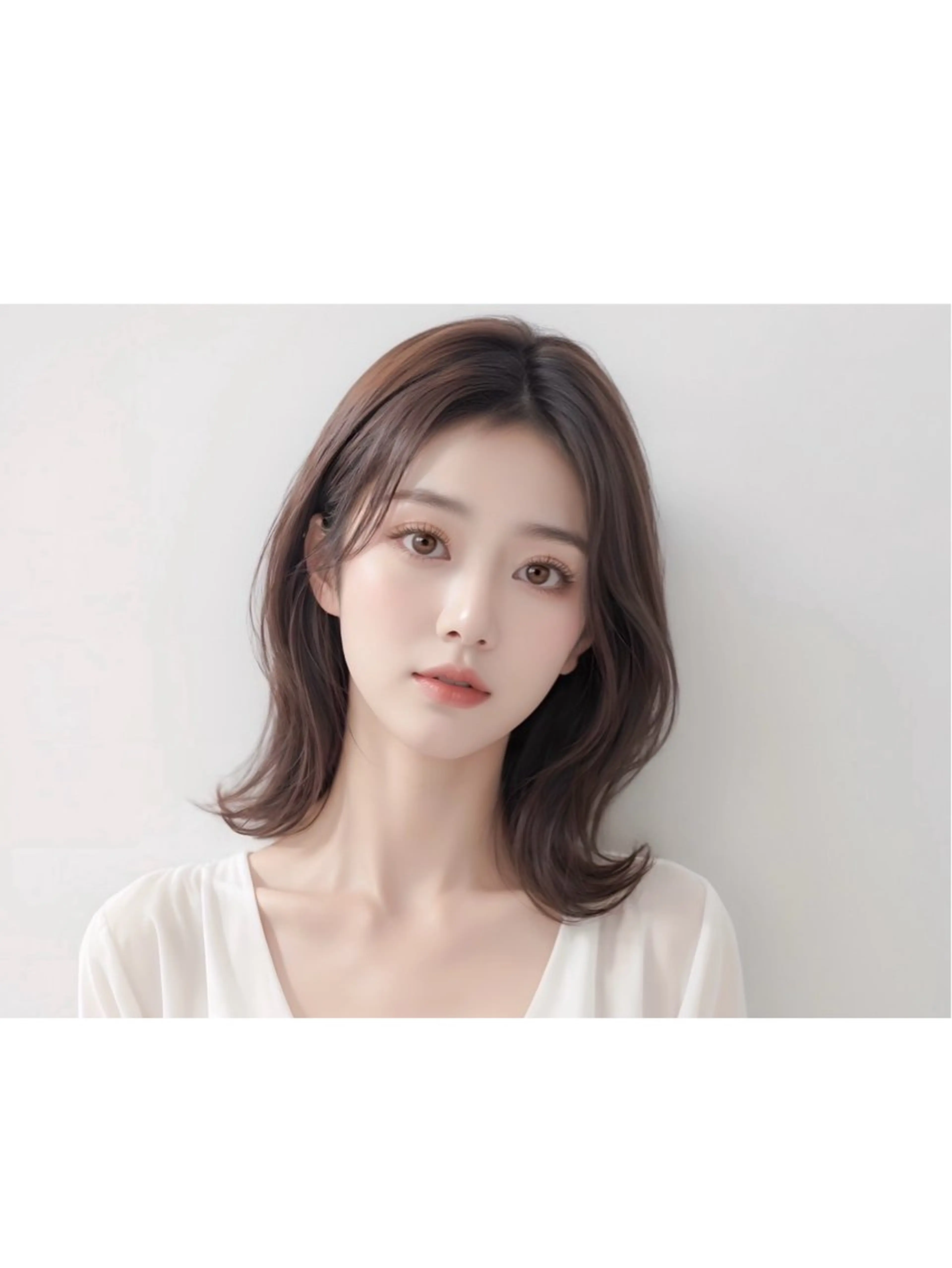 ミディアム カット ヘアカラー 小村 誠也のヘアスタイル