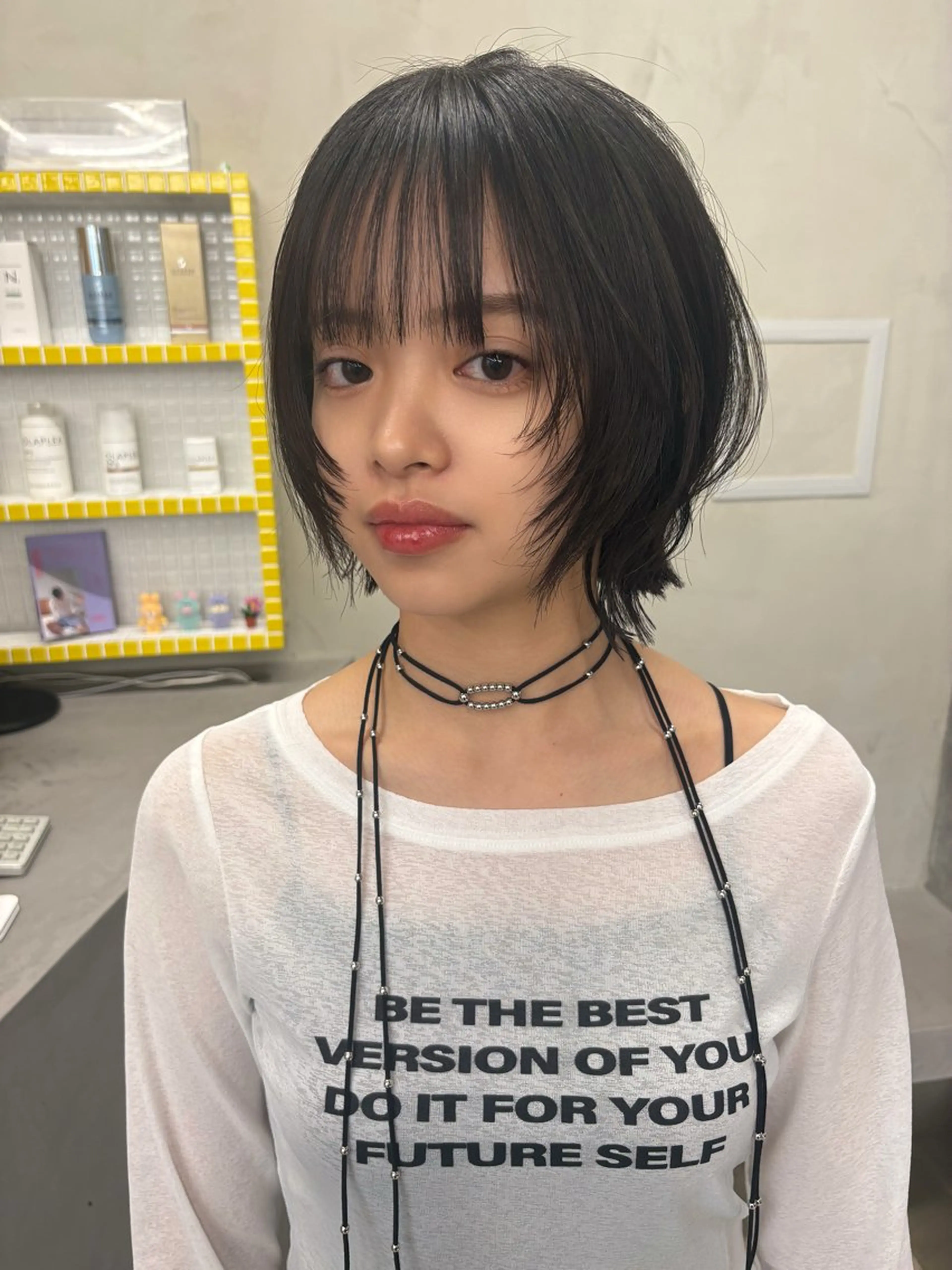 ショート カラー レイヤー/柔色 カラー/SAkiのヘアスタイル