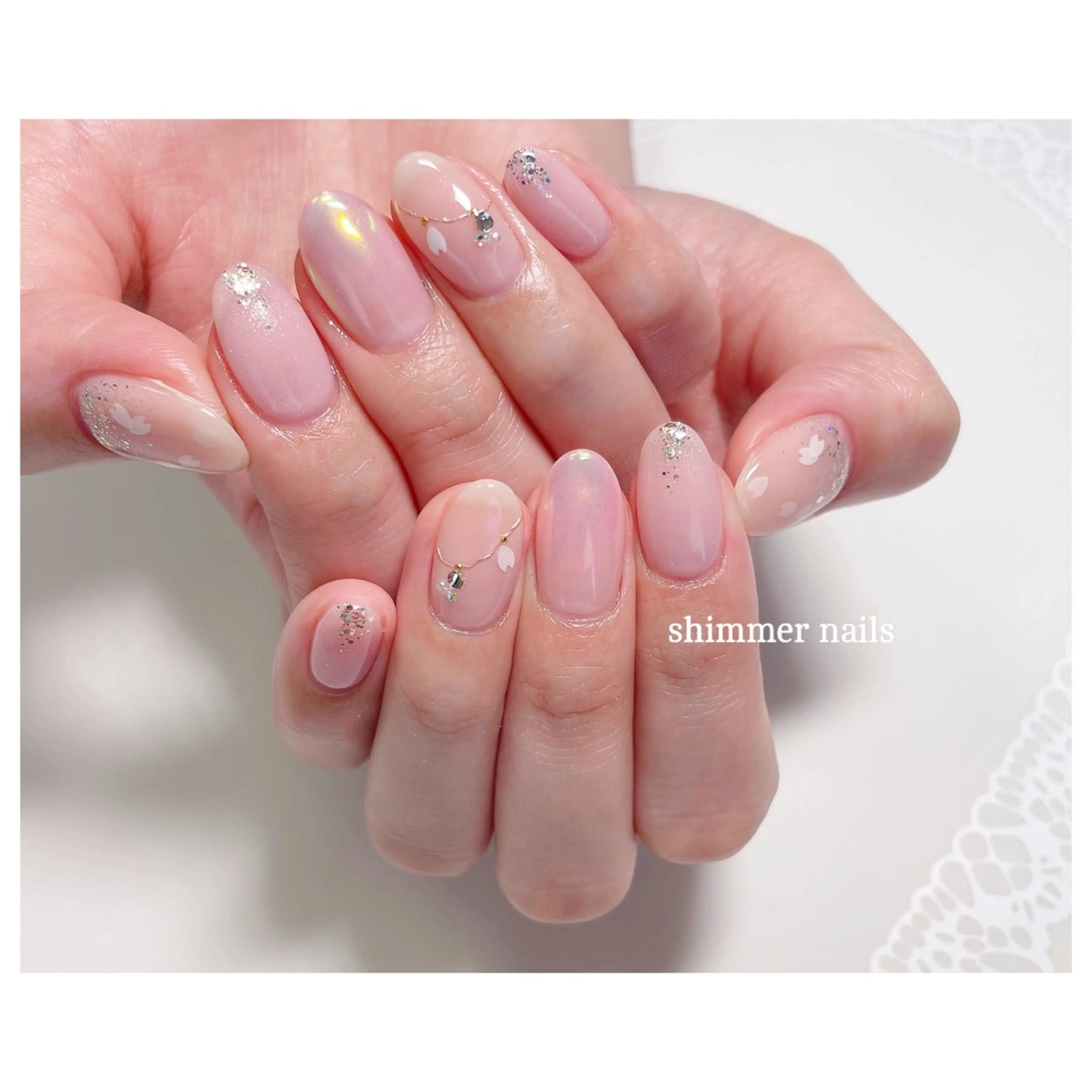 ネイル 桜ネイル shimmer nailsのネイルデザイン