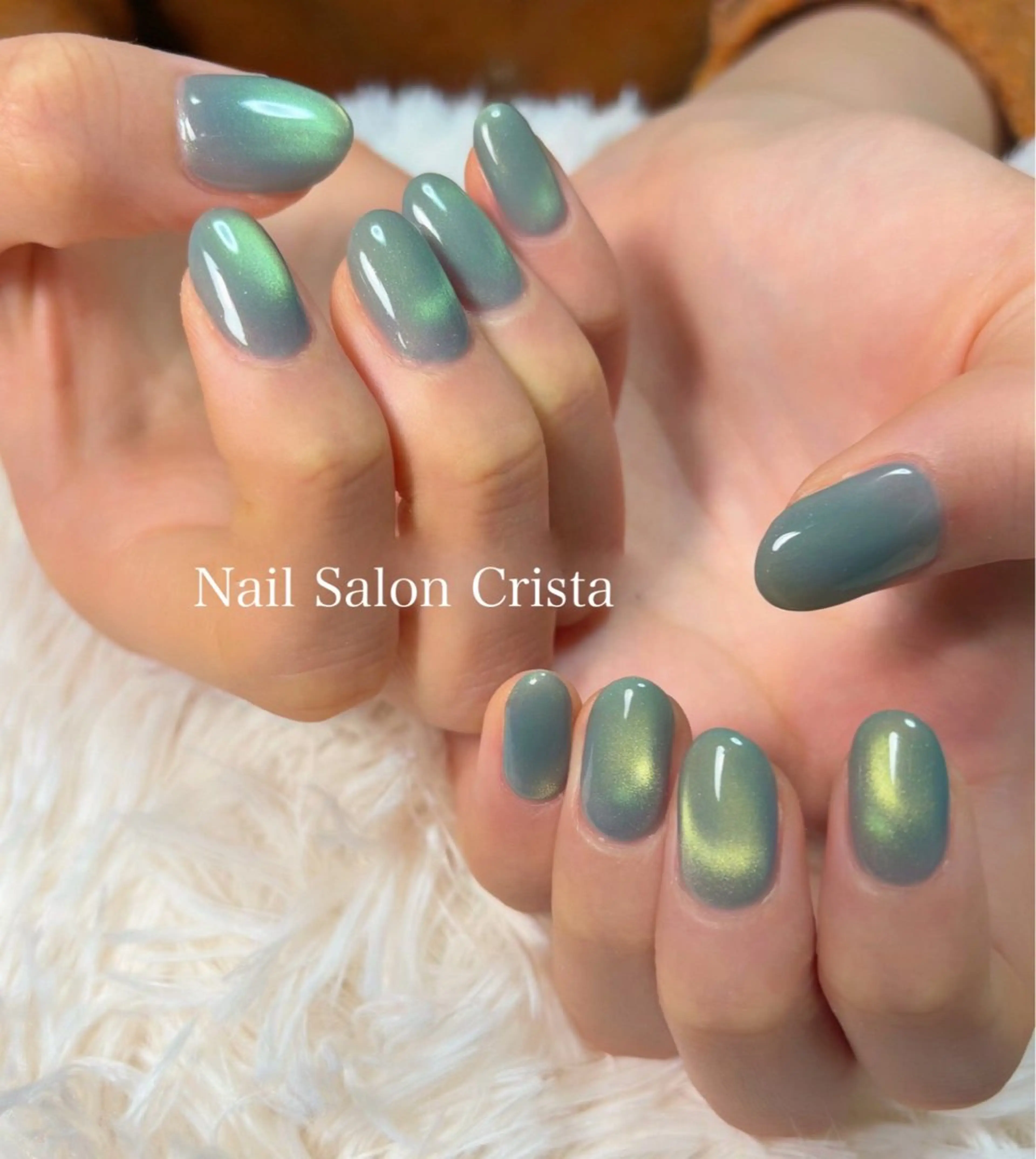 ネイル ジェルネイル マグネットネイル パラジェル ハンドネイル CRISTA所属・CRISTA MOMOのネイルデザイン