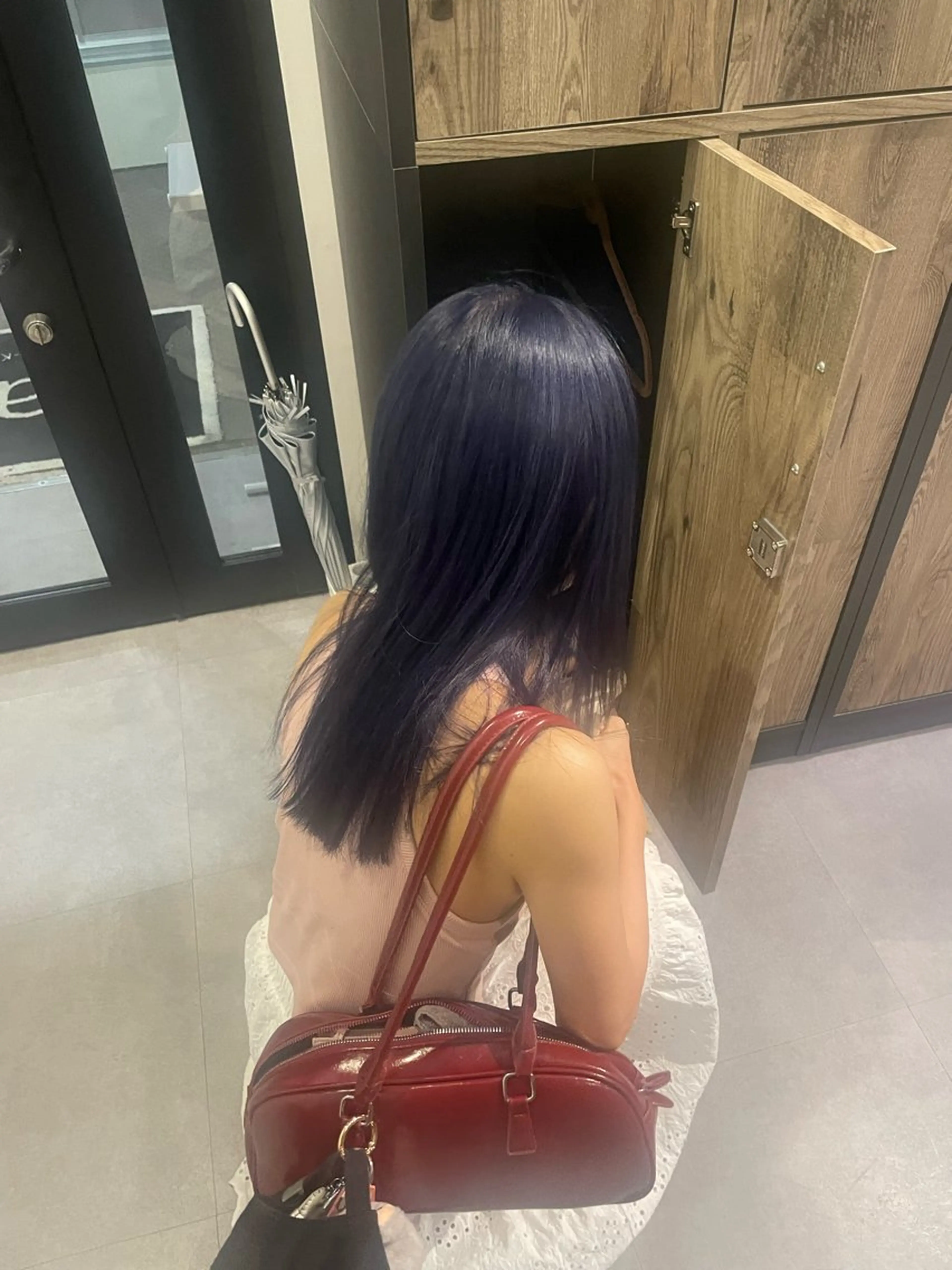 セミロング ヘアカラー 原 麻耶のヘアスタイル