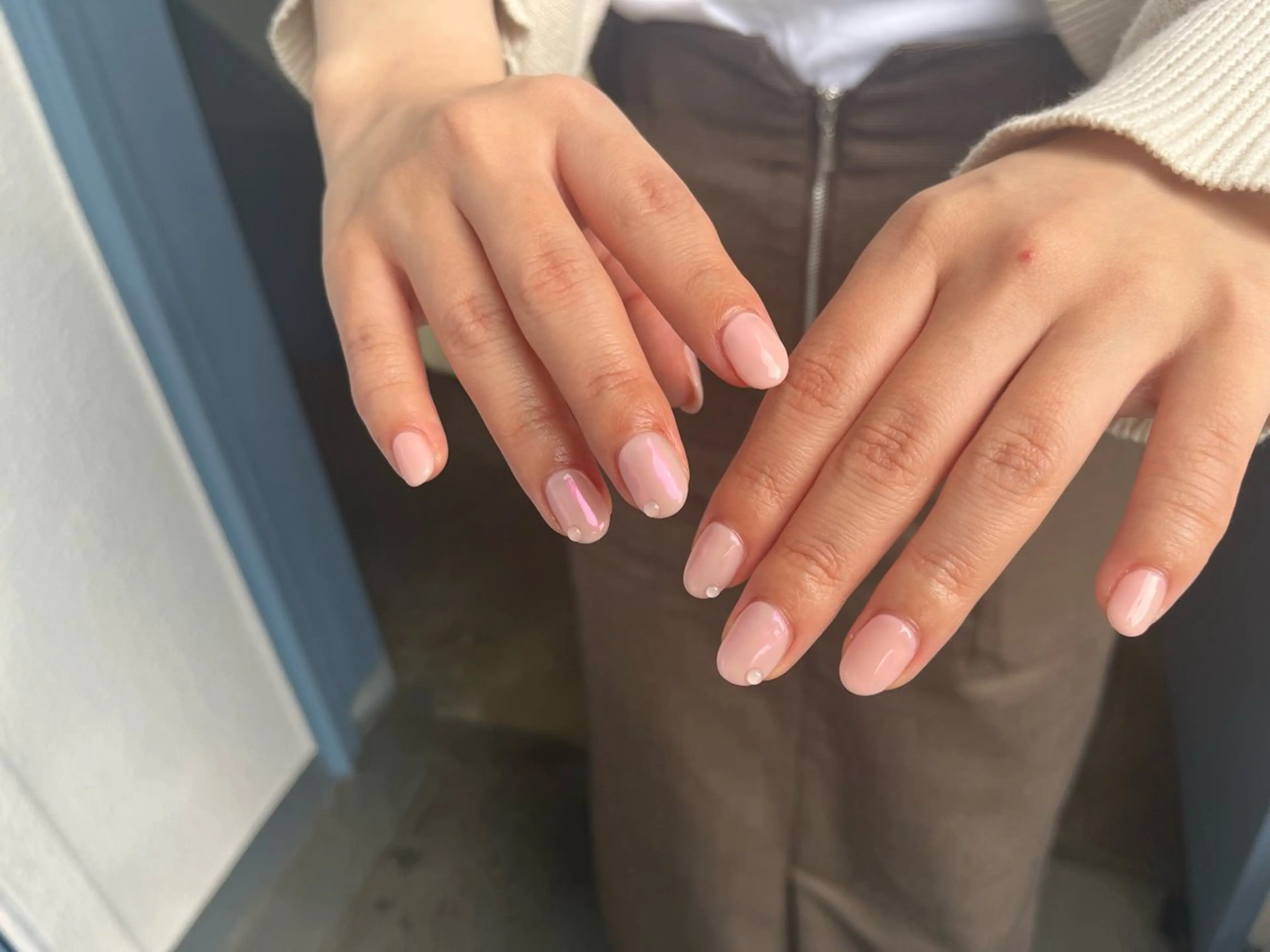 ネイル オーロラネイル フットネイル フレンチネイル ジェルネイル マグネットネイル kiki nail たまプラーザのネイルデザイン