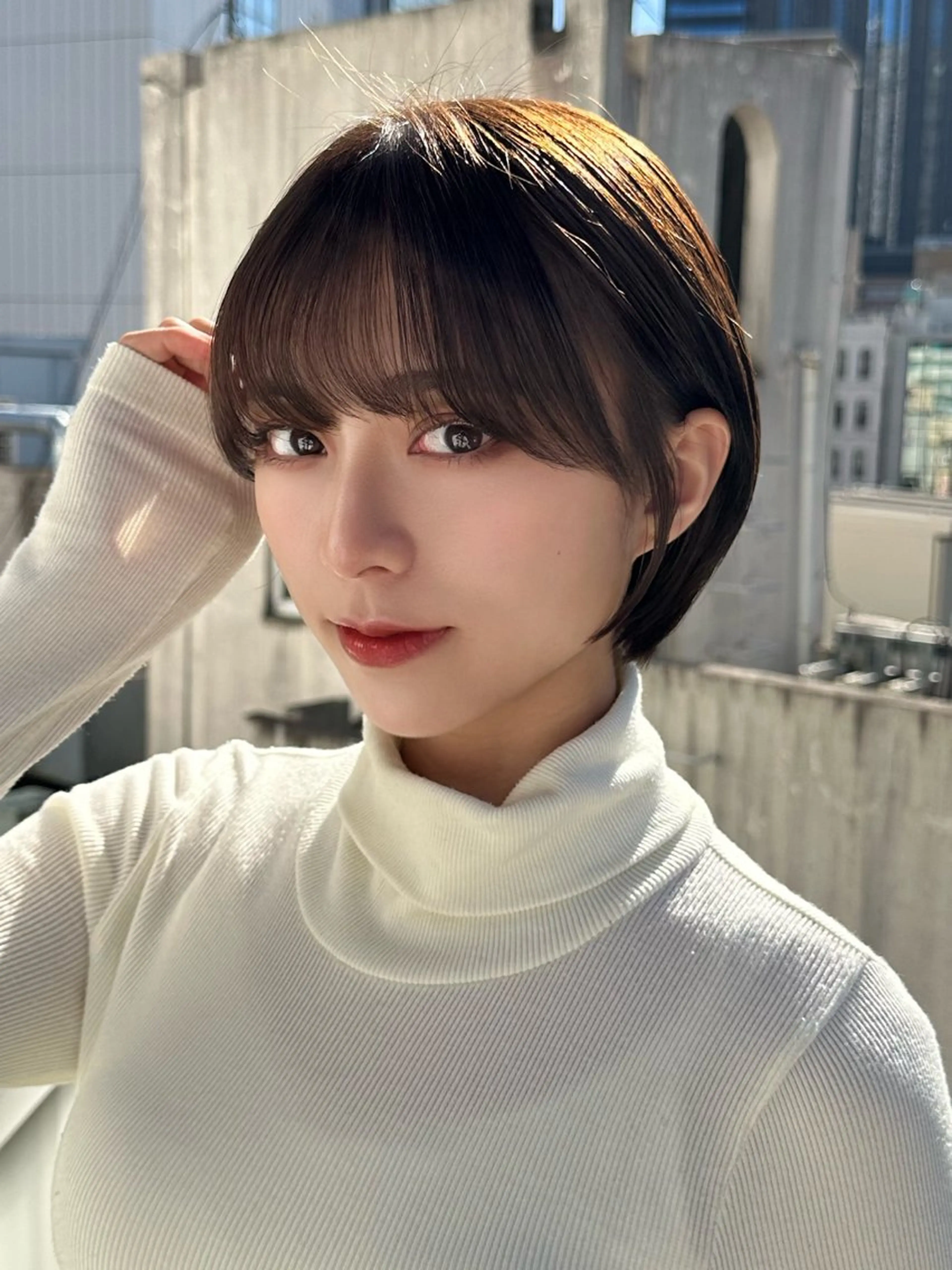 ショート カラー パーマ カット トリートメント 新宿/髪質改善/ボブ 韓国レイヤー大重聖斗のヘアスタイル