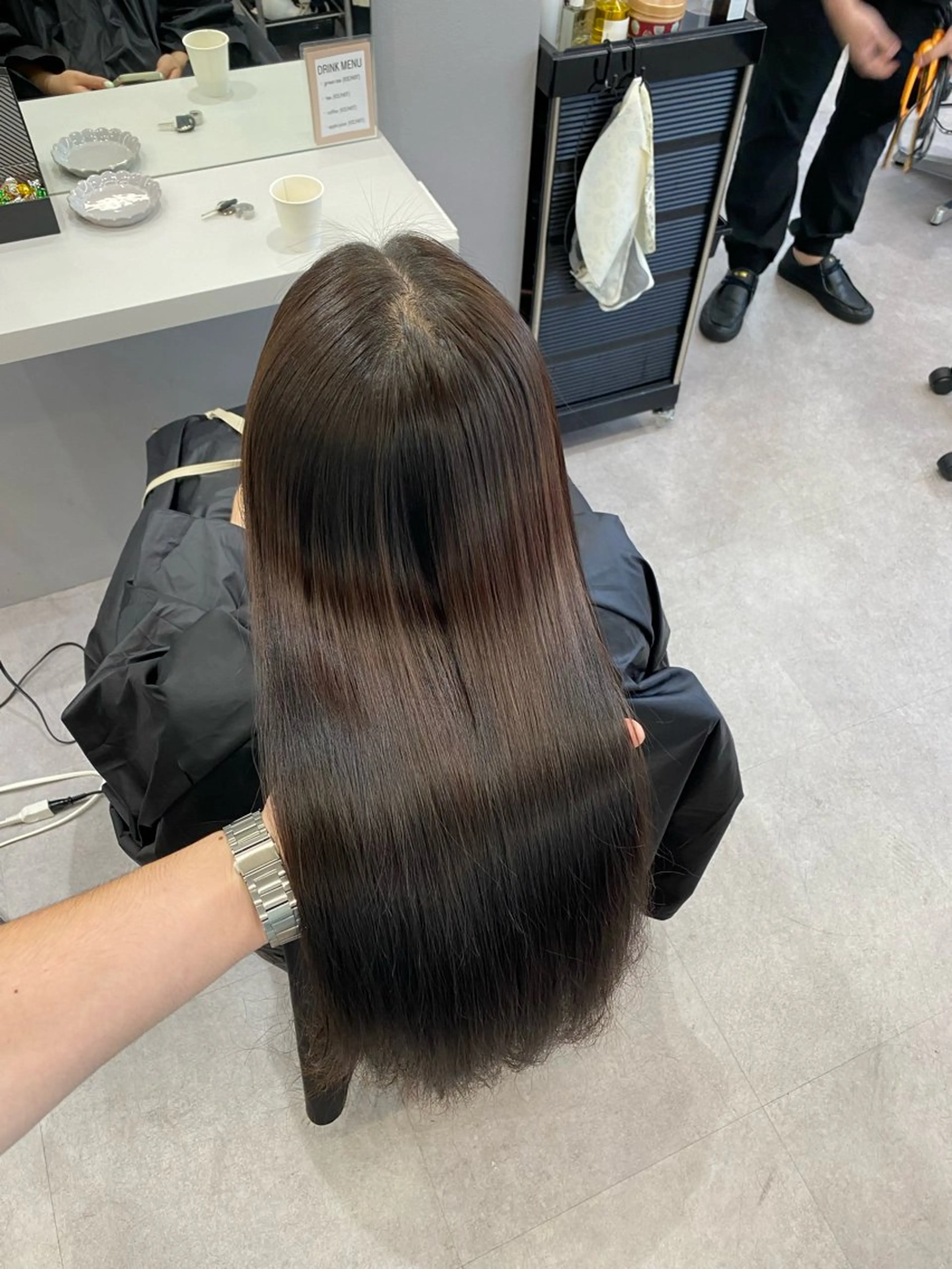 ロング 酸性ストレート 髪質改善×縮毛矯正 Core 片山健太のヘアスタイル