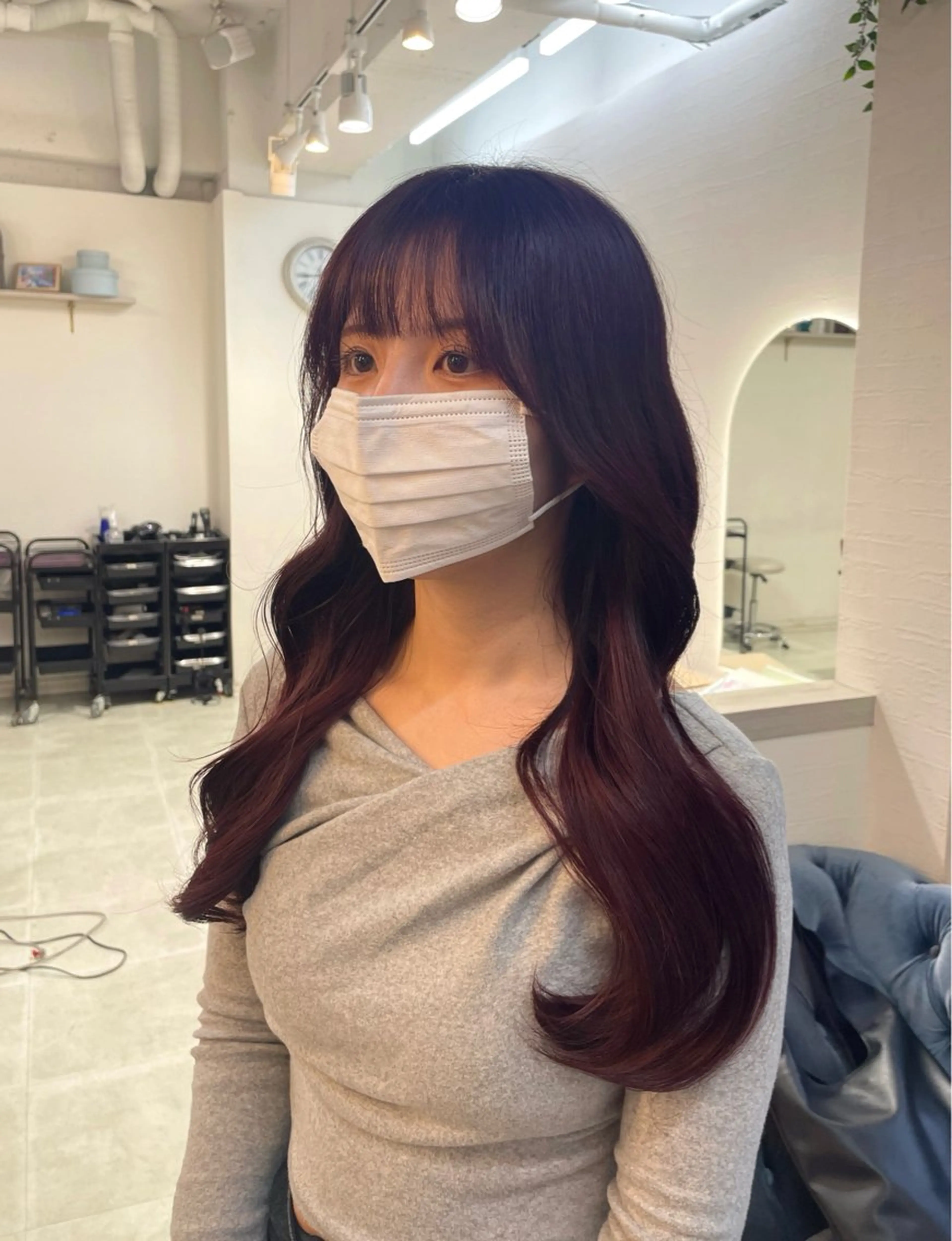 ロング カラー 大村 真咲のヘアスタイル