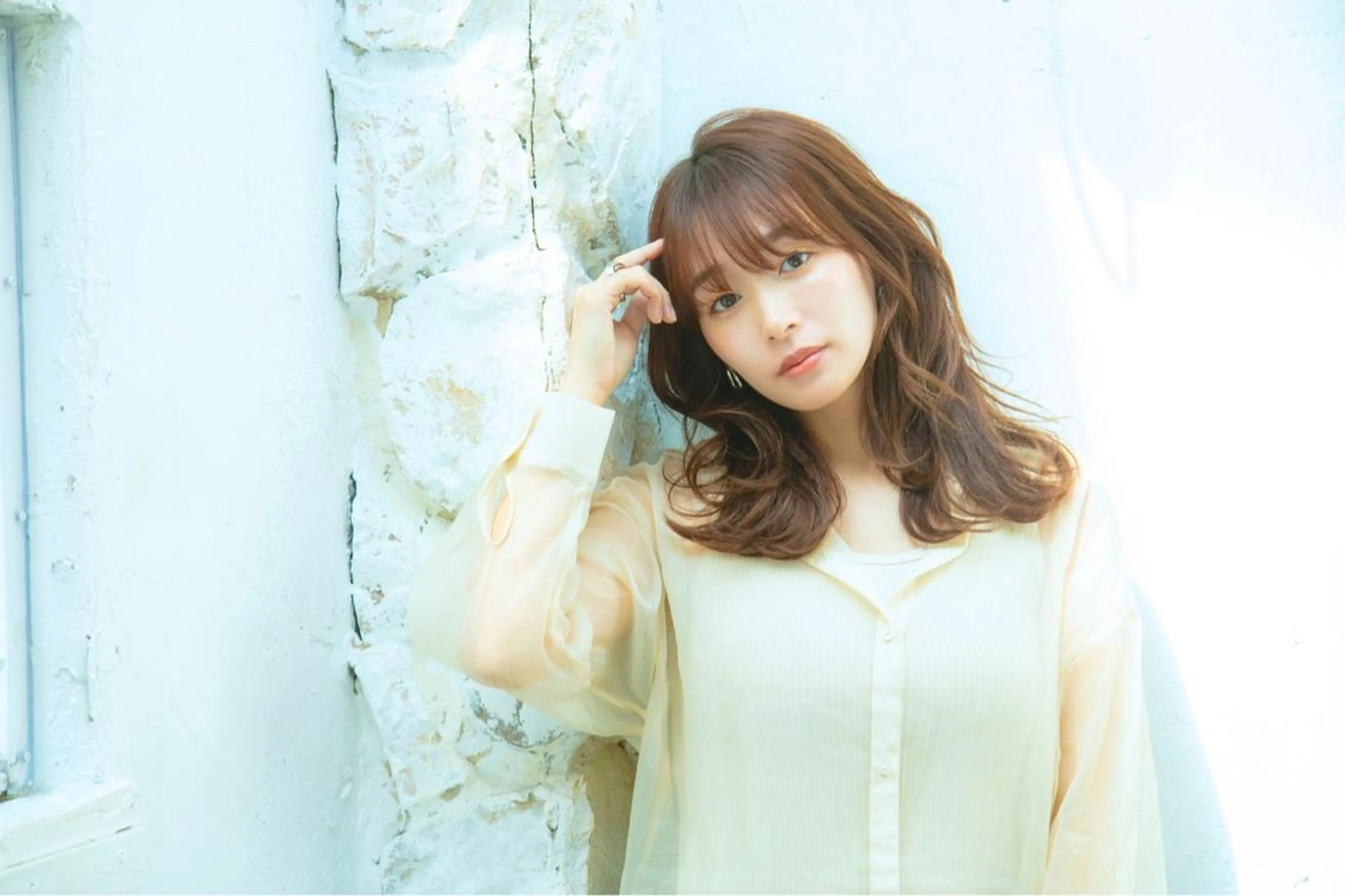 セミロング カット ヘアカラー トリートメント レイヤーカット /透明感カラー西田のヘアスタイル