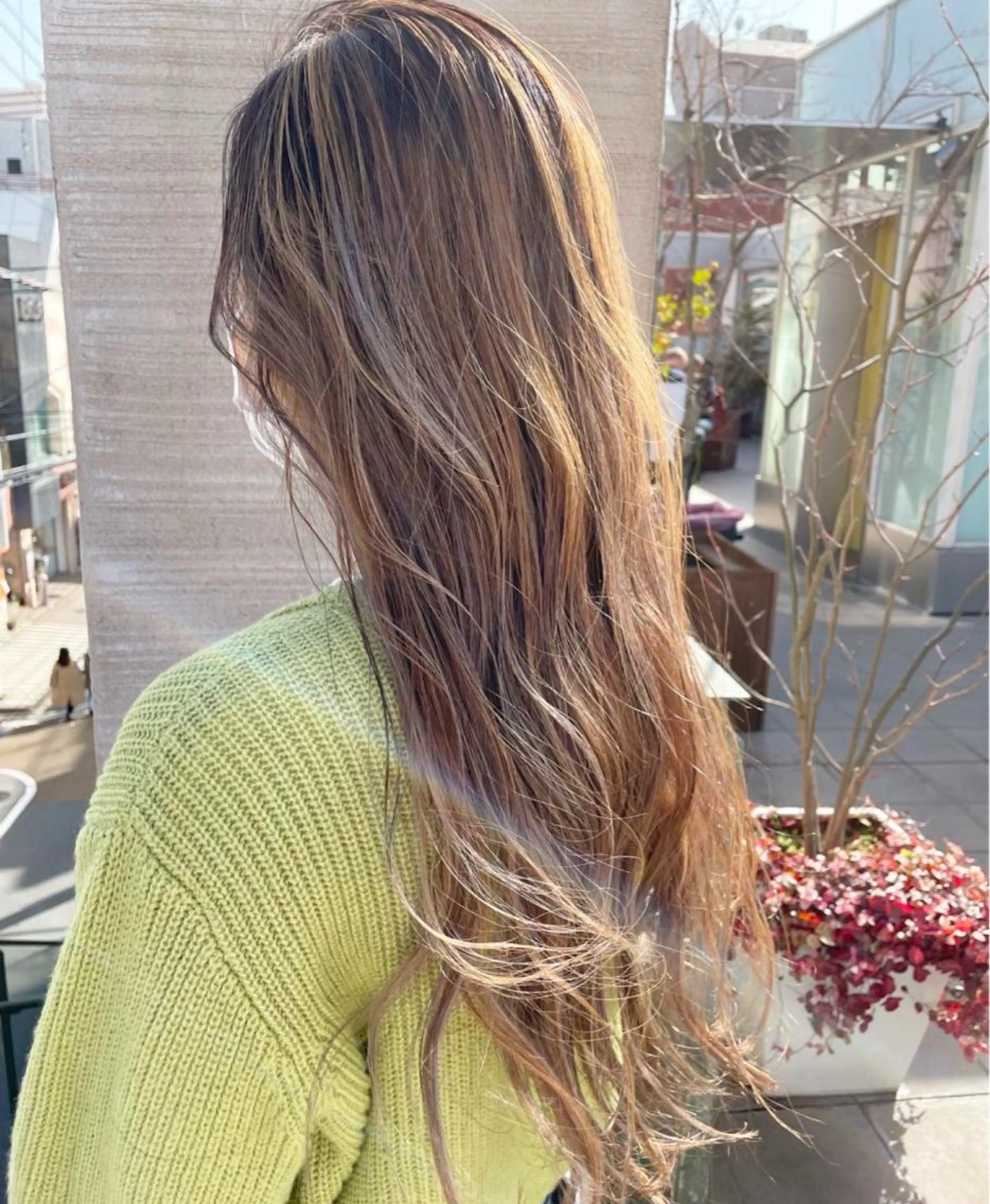 ロング カラー ヘアカラー 韓国風/オシャレ /縮毛矯正/滝口琴未のヘアスタイル